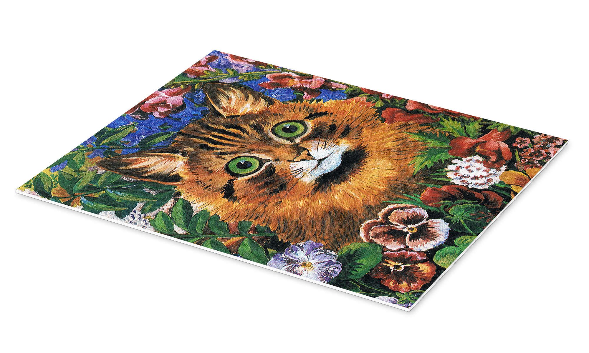 Posterlounge Wandbild Katzenstudie, Louis Wain, erhältlich als Poster, Leinwandbild, Wandsticker oder Acrylglasbild
