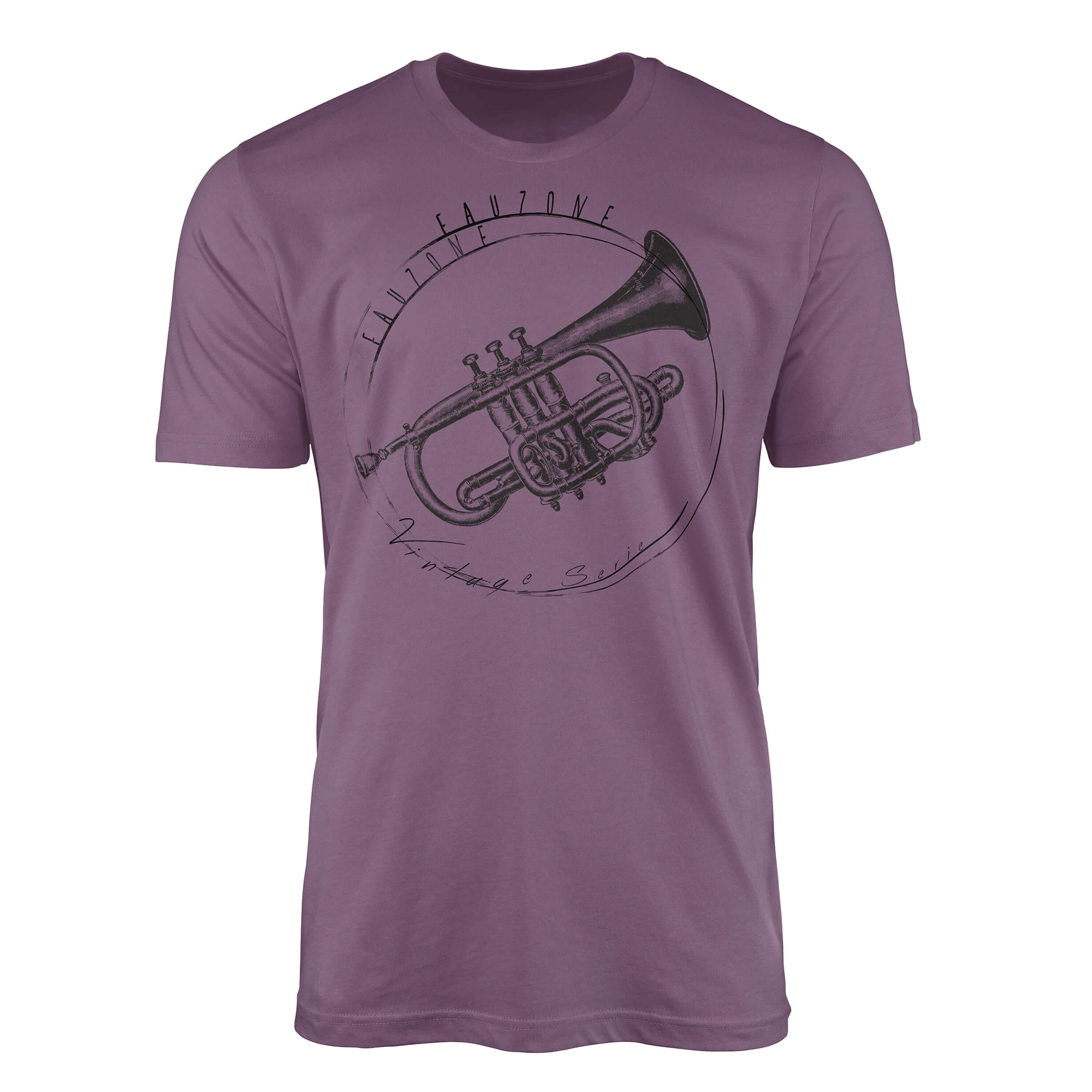 Sinus Art Vintage Herren T-Shirt Trompete T-Shirt Shiraz