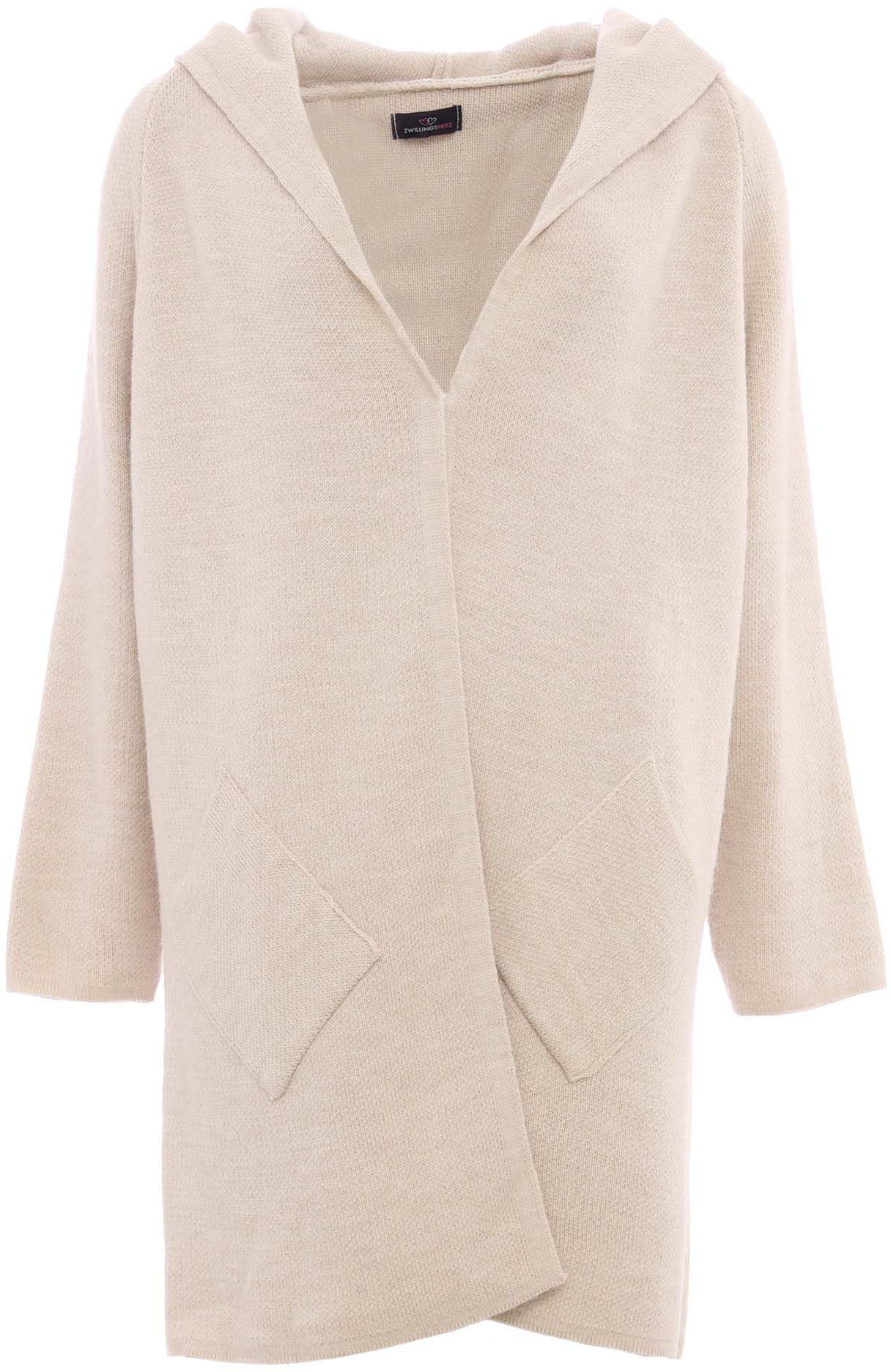 Zwillingsherz Strickjacke Langarm, bequem, Taschen, One günstig online kaufen