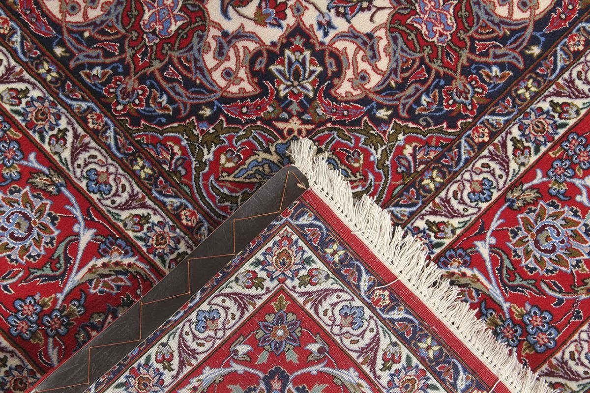 Höhe: Trading, mm Orientteppich, Seidenkette Nain 159x229 6 Isfahan rechteckig, Orientteppich Handgeknüpfter