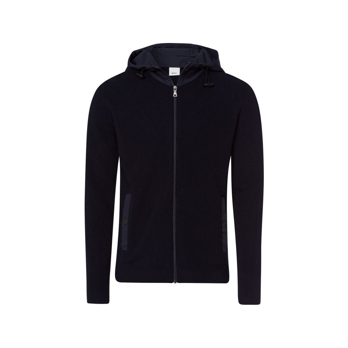 Brax Strickjacke marineblau regular fit (1-tlg)