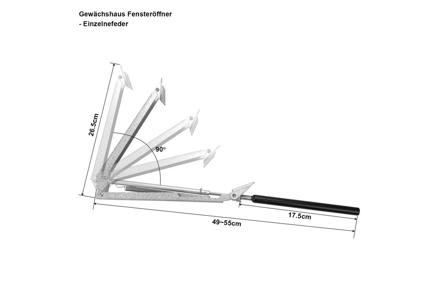 Thumbnail - Clanmacy Gewächshaus 2x Fensteröffner für Gewächshaus, automatisch und selbstständig