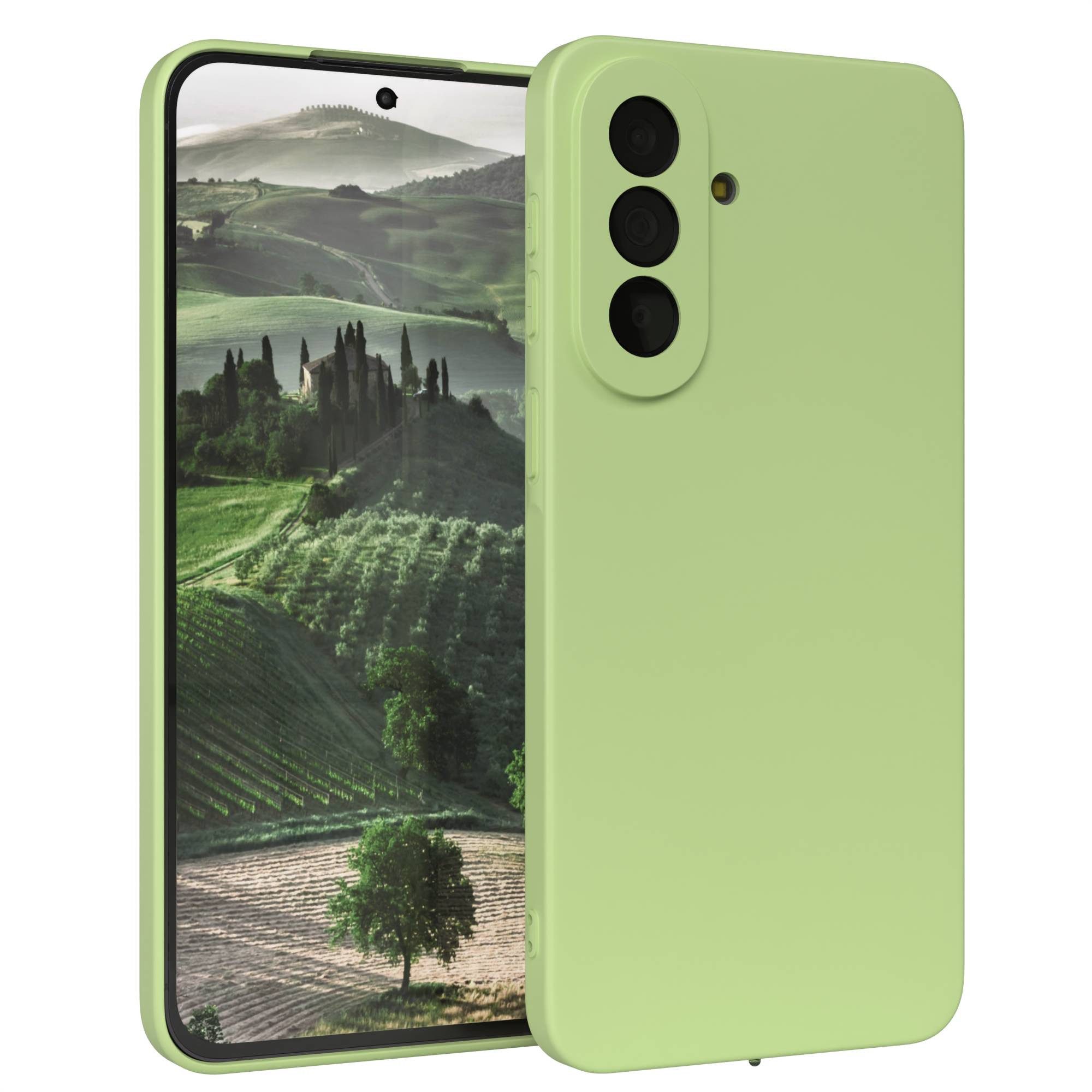 EAZY CASE Handyhülle TPU Hülle für Samsung Galaxy A57 6,7 Zoll, Smart Slimcover Matt Silikon Schutzhülle mit Kameraschutz tpu Grün
