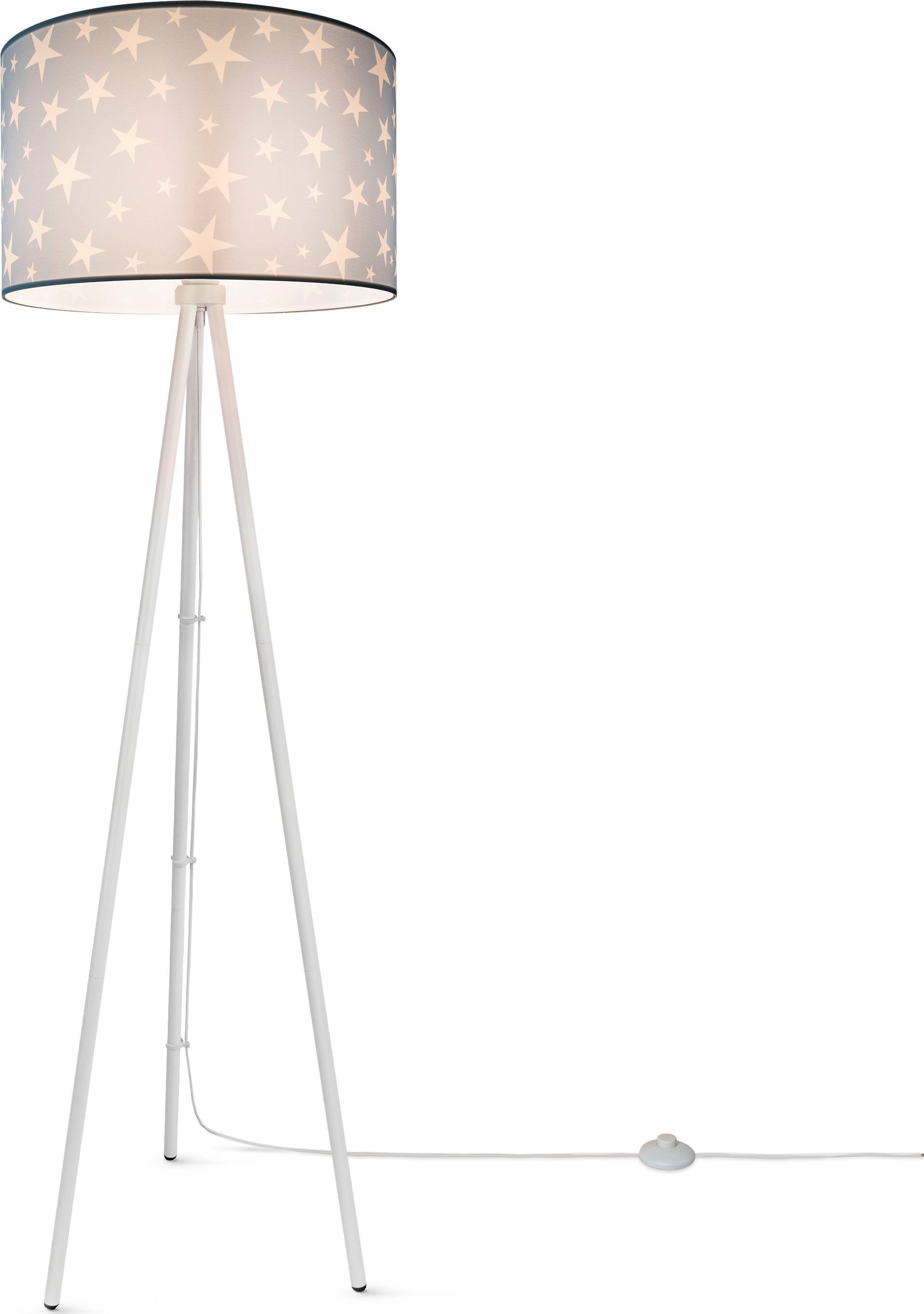 E27 Stehlampe Leuchtmittel, Deko Capri, ohne Paco Home LED Kinderzimmer, Sternen-Motiv, Trina Stehleuchte Kinderlampe