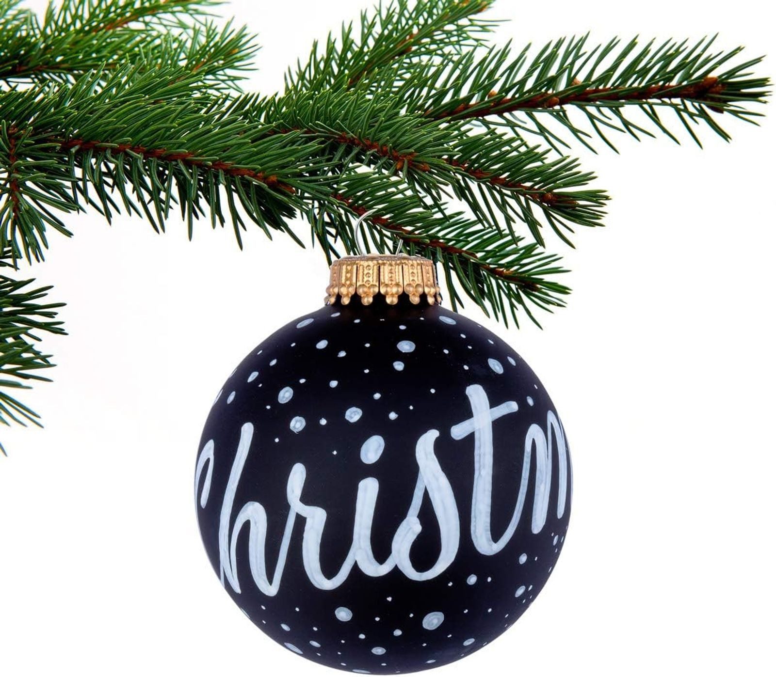 BURI Weihnachtsbaumkugel Weihnachtsbaumkugel zum Beschriften 8cm Christbaumschmuck Weihnachtsde – Bild 3 von 5