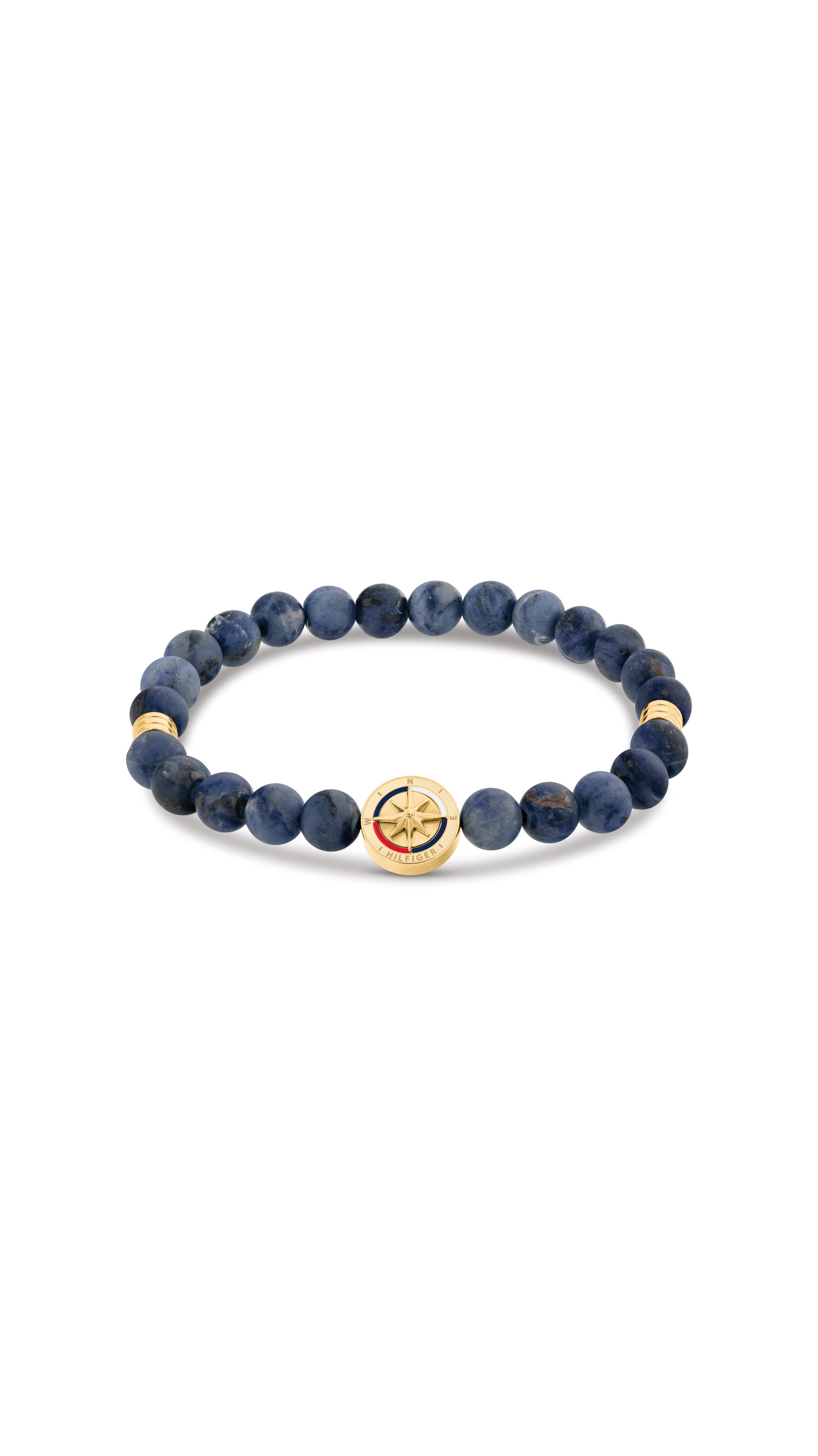 Tommy Hilfiger Armband COMPASS, mit Sodalith oder Onyx - Emaille