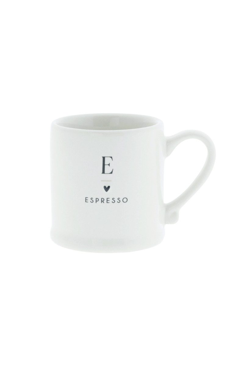 Geschirr-Set Espresso Tasse - HERZL - weiß