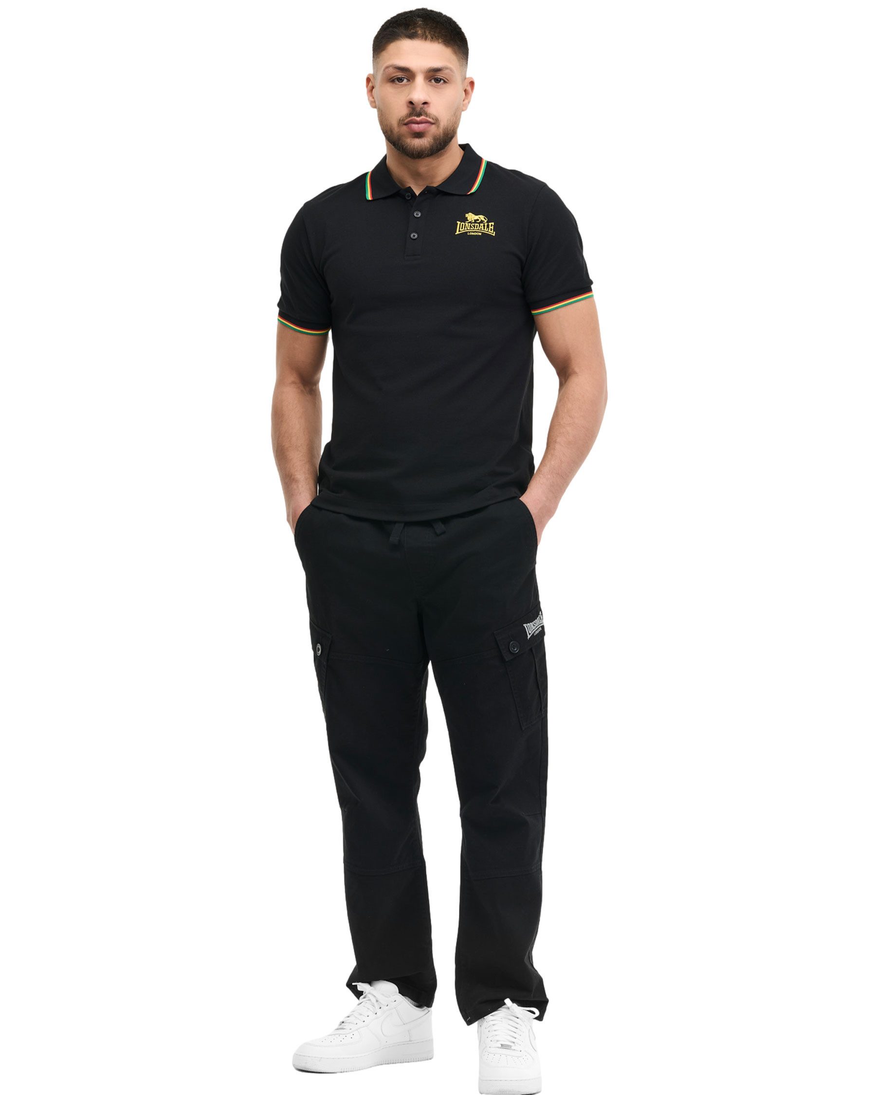 Lonsdale Poloshirt Lonsdale Polohemd Sounds Four klassischen Reggae-Farben