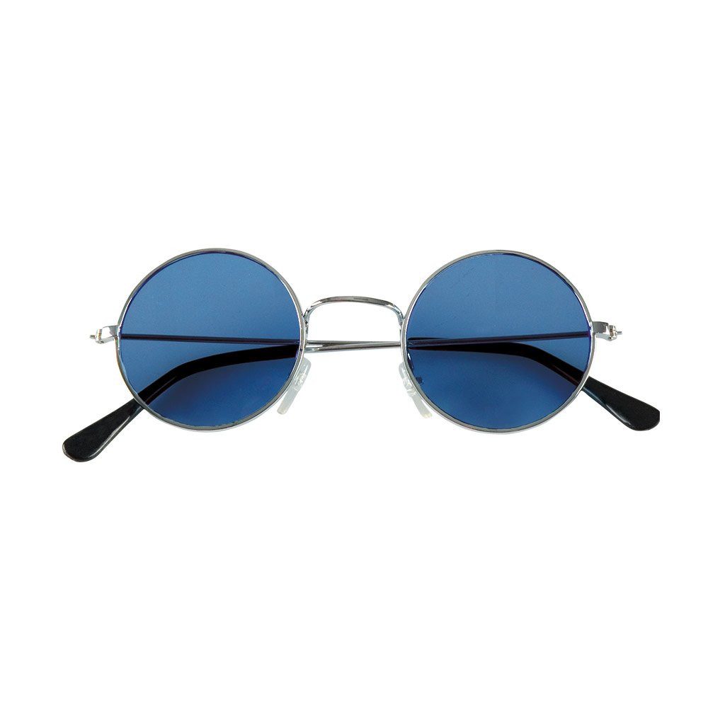 Hippie-Kostüm Hippie Brille blau