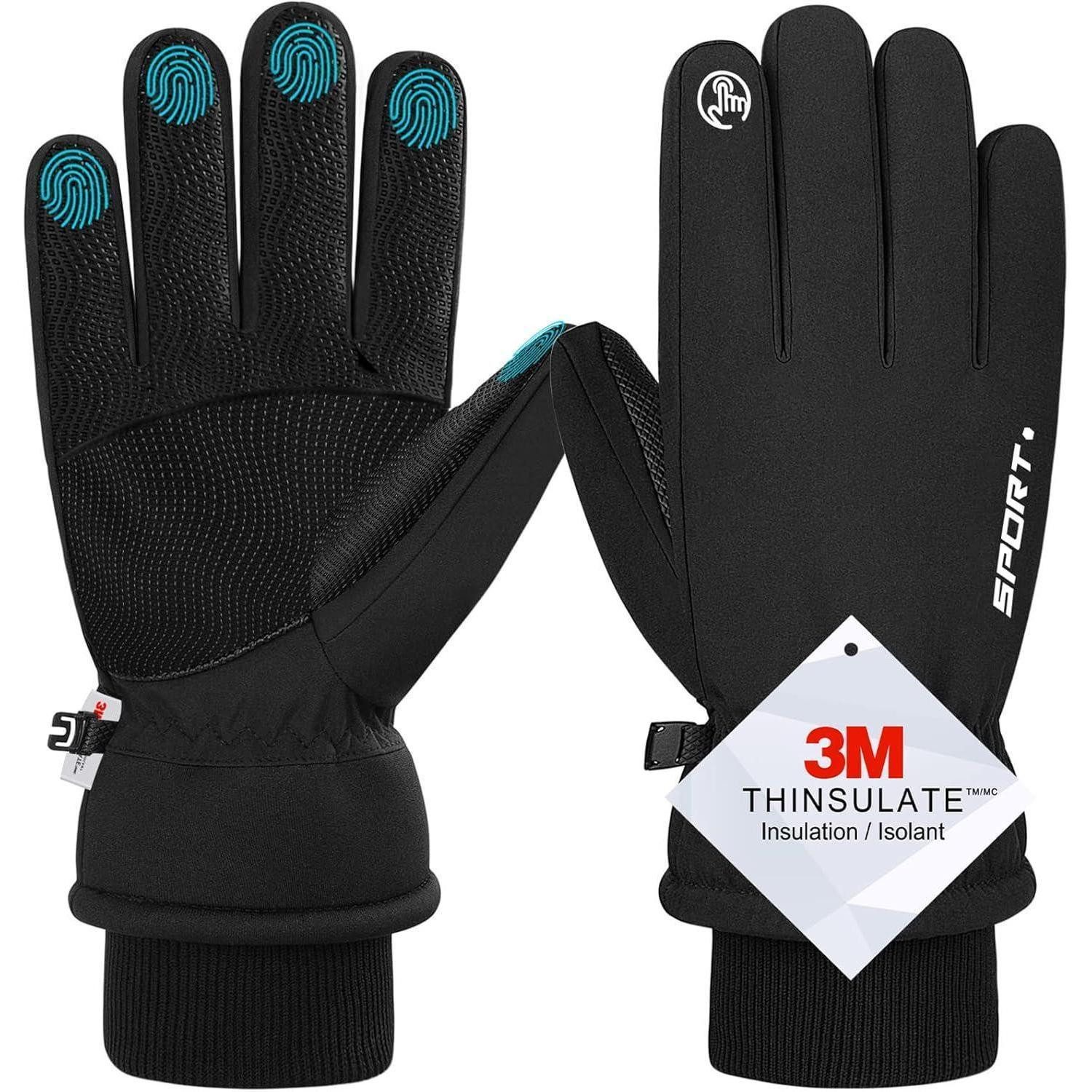 Multisporthandschuhe Winterhandschuhe wasserdicht warm Touchscreen Herren Damen