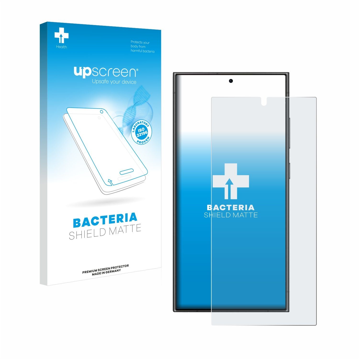 upscreen Schutzfolie für Samsung Galaxy S24 Ultra (Rückseite)  Antibakterielle Folie Matt Entspiegelt Anti-Fingerprint