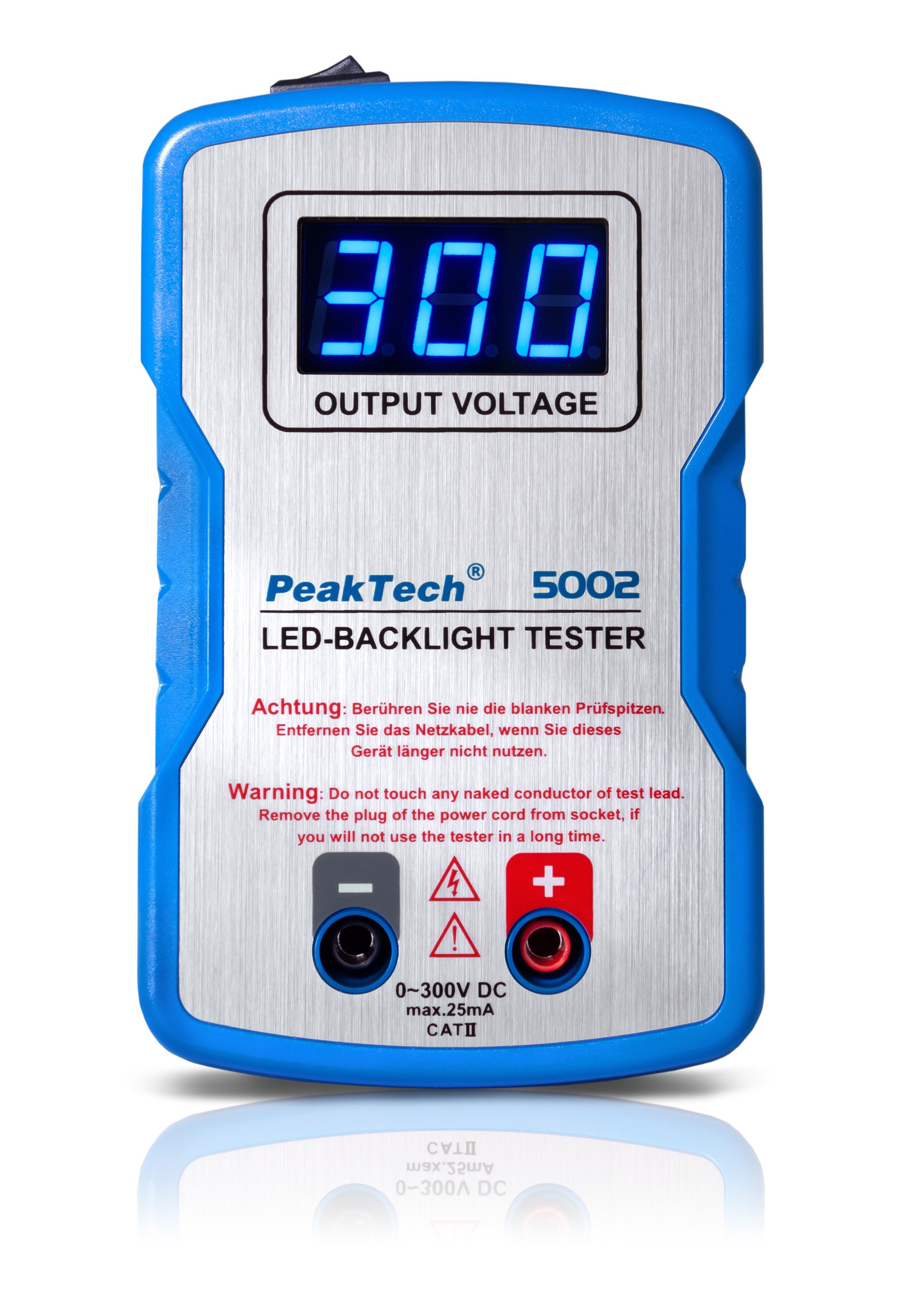 PeakTech Strommessgerät 300V DC LED Tester 0-300V DC, LED Lampen Bauteil Prüfer