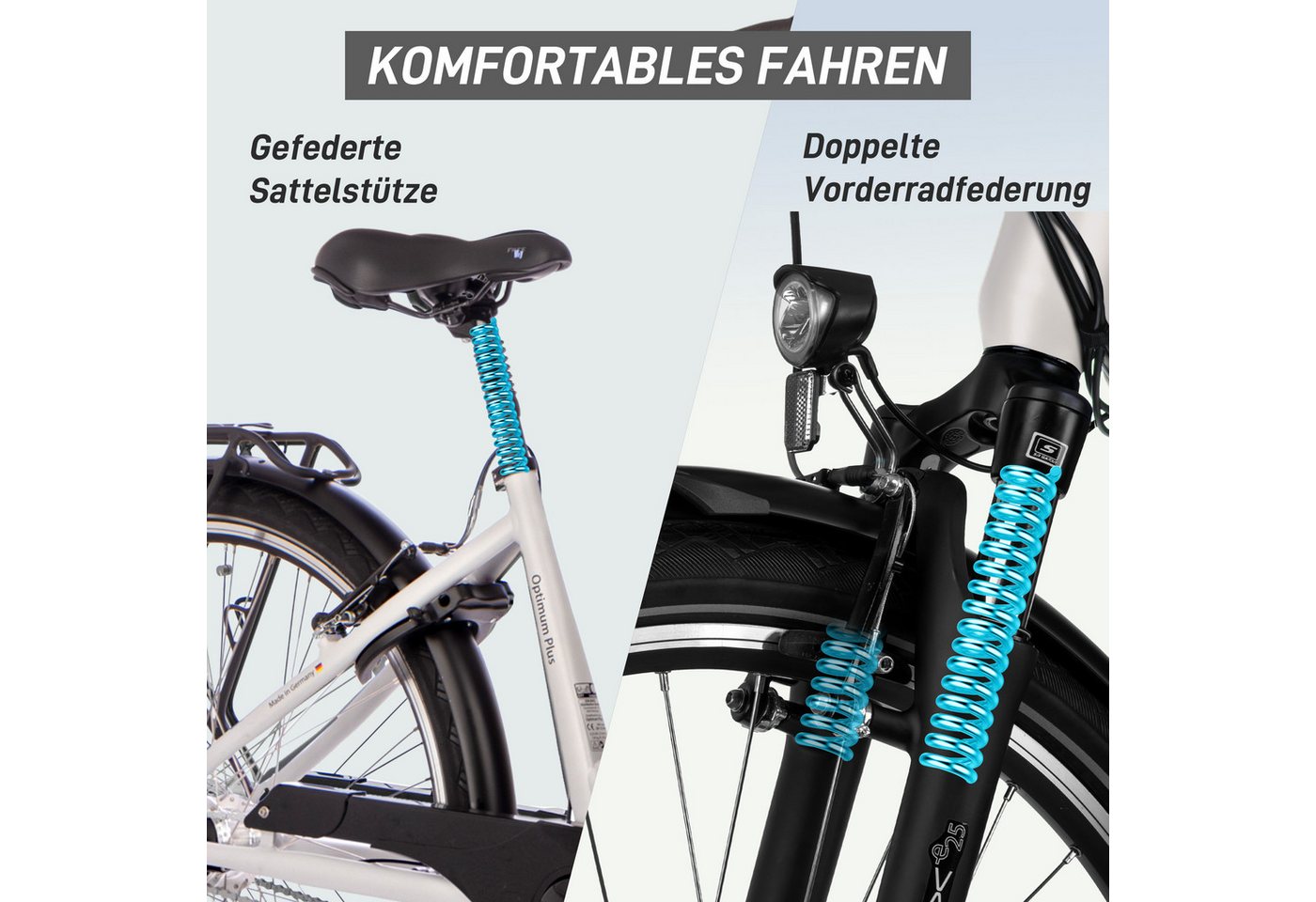 Thumbnail - SAXXX E-Bike Cityrad 28'' für Damen und Herren, Pedelec E-Citybike 60-100km, V-Bremsen, 7 Gang Shimano Nexus Schaltwerk,...