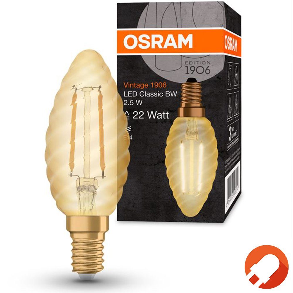 Osram LED-Leuchtmittel VINTAGE 1906 CLASSIC, E14