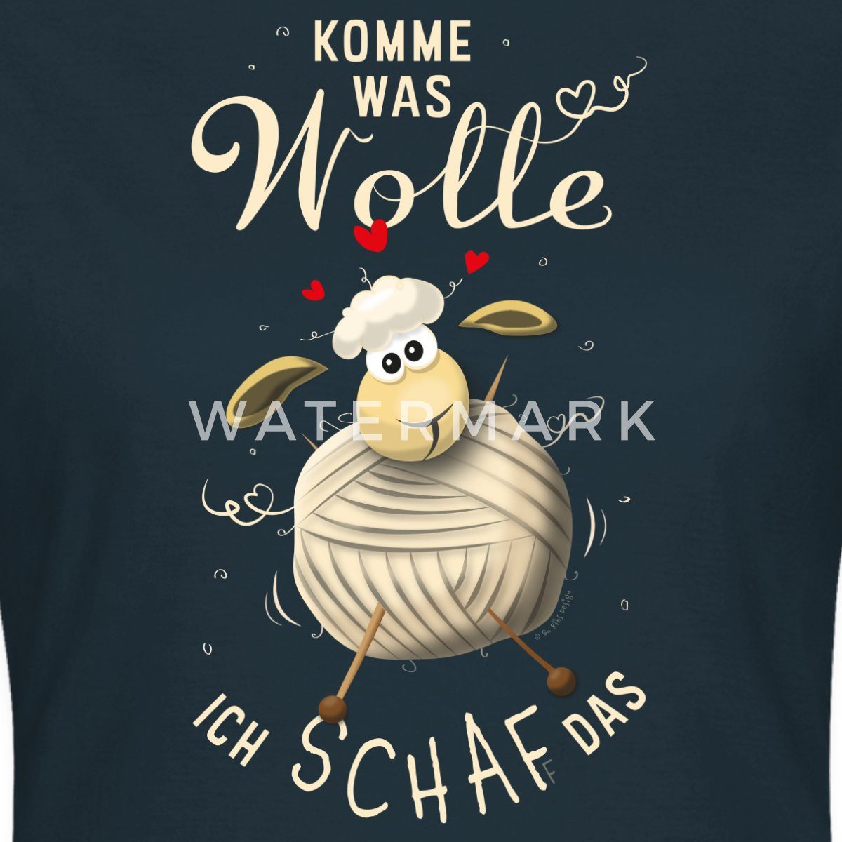 Spreadshirt T-Shirt Komme was Wolle, ich Schaf das Motivation Frauen T-Shirt (1-tlg) Slim Fit, fällt klein aus
