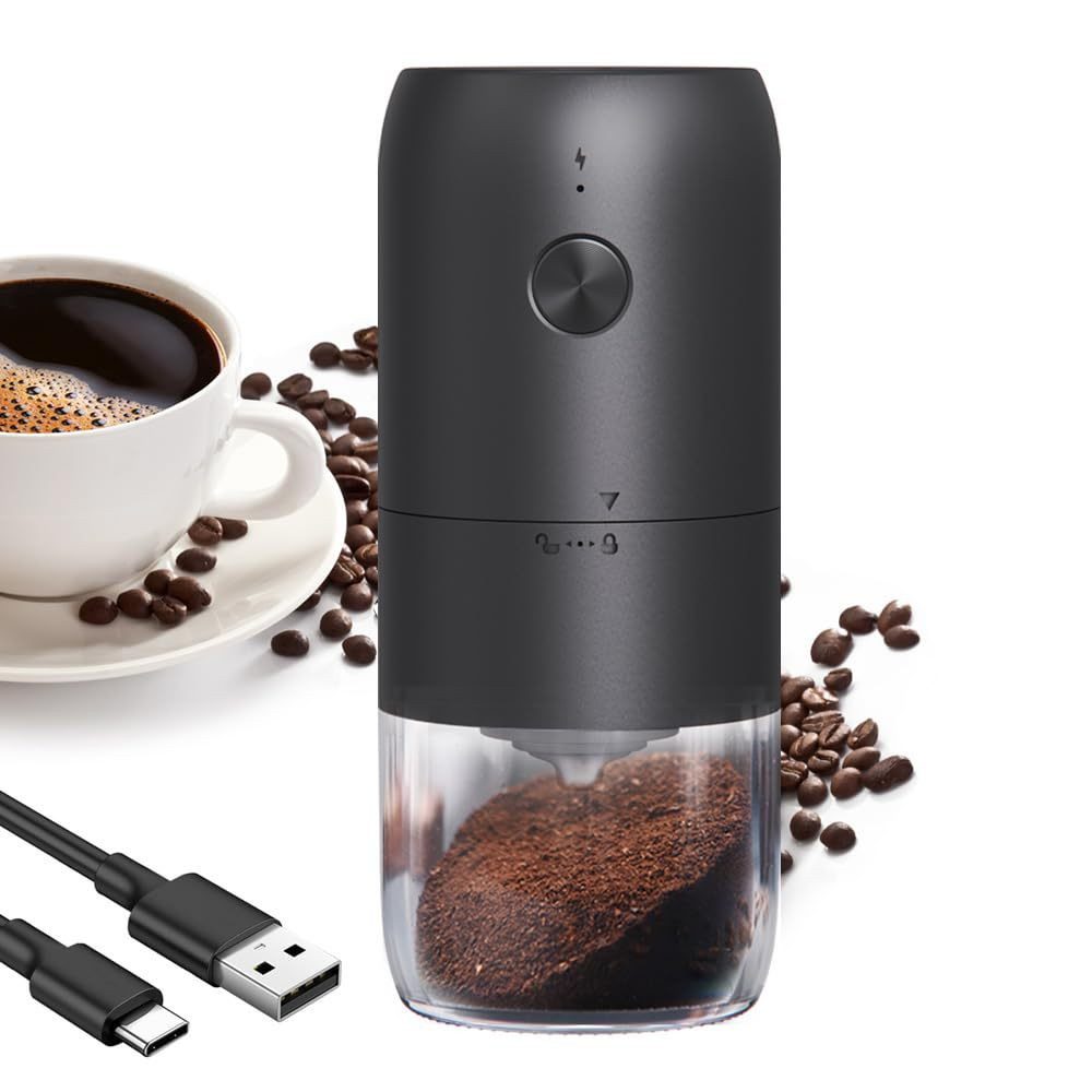 Kityhome Kaffeemühle USB-Kaffeemühle Für Espresso, 25 g Bohnenbehälter