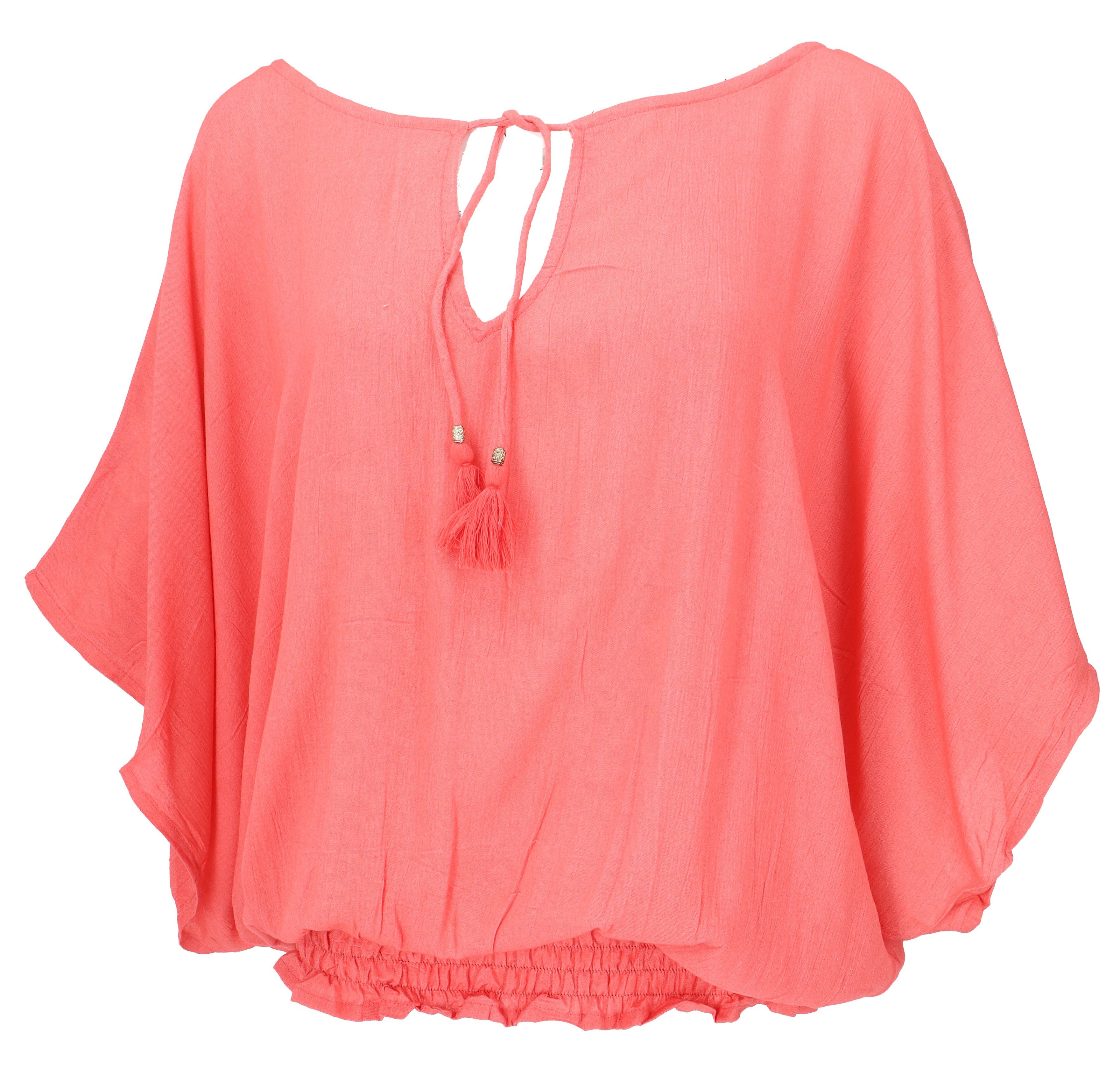 Guru-Shop Longbluse Luftige Boho Bluse, Maxibluse günstig online kaufen