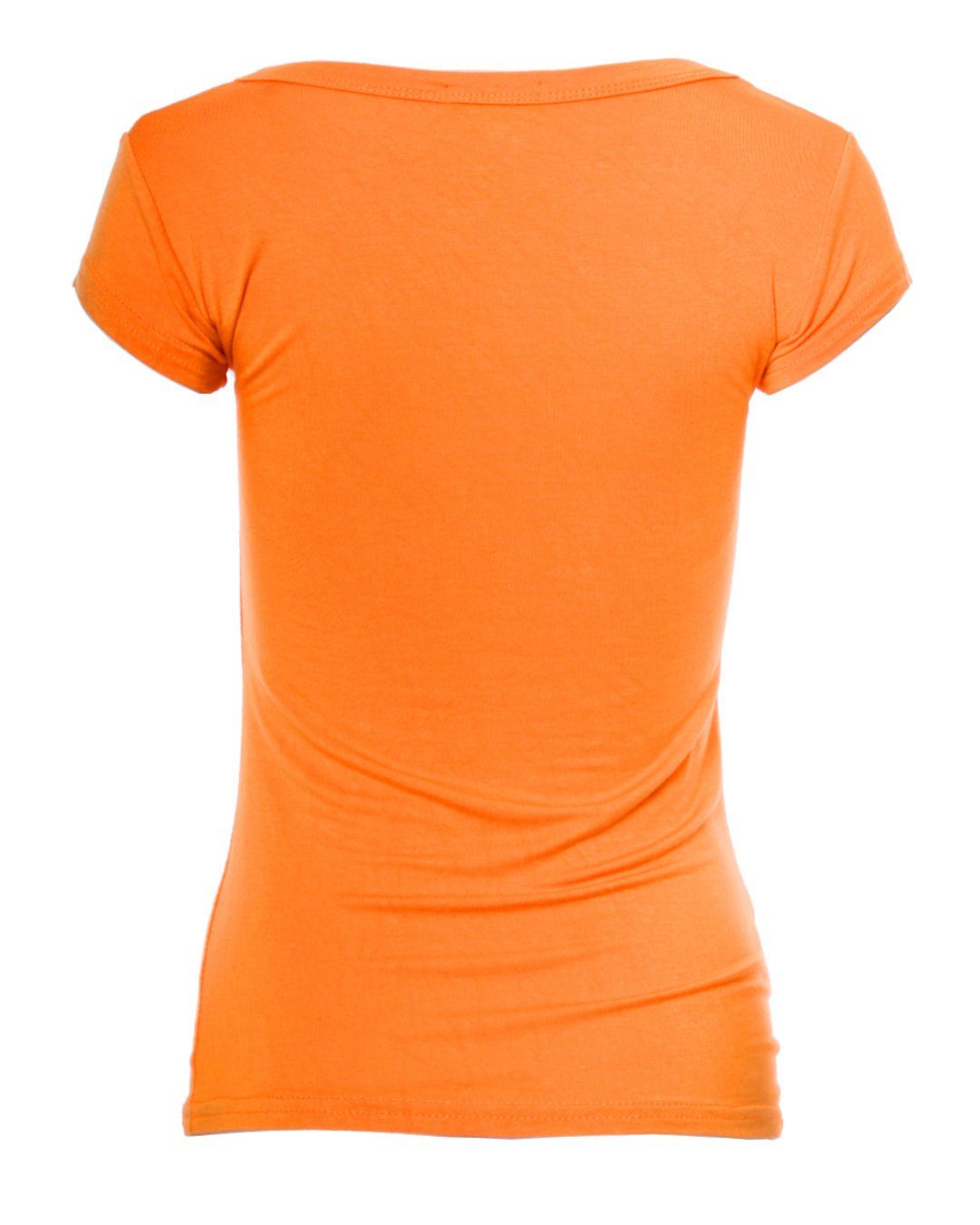 Muse T-Shirt Basic Fit T-Shirt Kurzarm Skinny 1001 orange