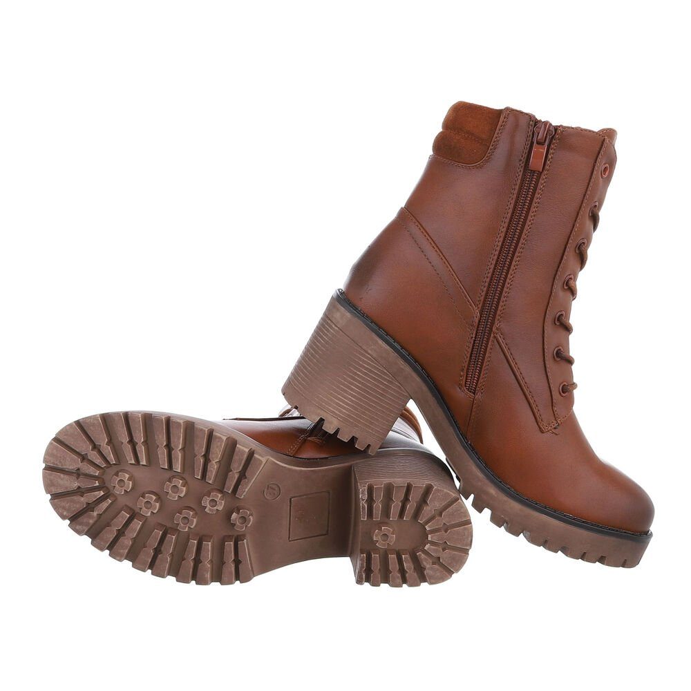 Ital-Design Damen Schnürschuhe Freizeit Schnürstiefelette (84338018) günstig online kaufen
