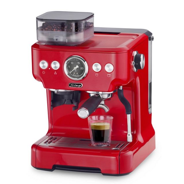 Trisa Espressomaschine Barista Plus – Espressomaschine – rot