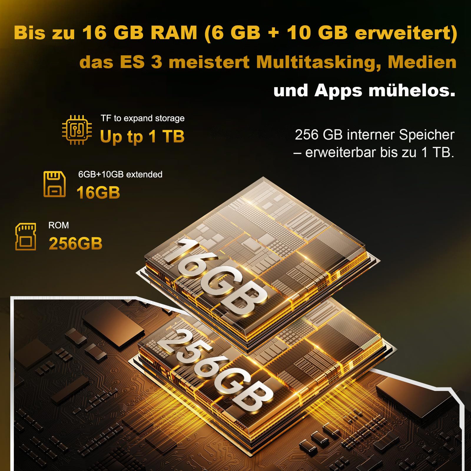 Cubot Kingkong ES3 Android 15 Outdoor Smartphone (17,13 cm/6.745 Zoll, 256 GB Speicherplatz, 48 MP Kamera, 10200mAh, 4G Dual SIM, NFC, OTG, IP68 Wasserdicht Baustellenhandy)