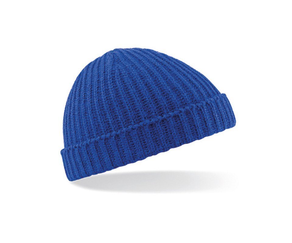 Beechfield® Strickmütze Fischermütze Herren Trawler Beanie Kurze Seemannsmütze Kurz Fischerman