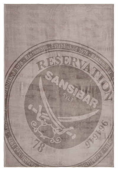 Wohndecke »Plaid Wohndecke Sansibar Reservation Design Kuscheldecke mit dekorativem Sansibar Logo Druck, 150x200 cm, Sansibar Sylt, pflegeleicht«, Sansibar Sylt