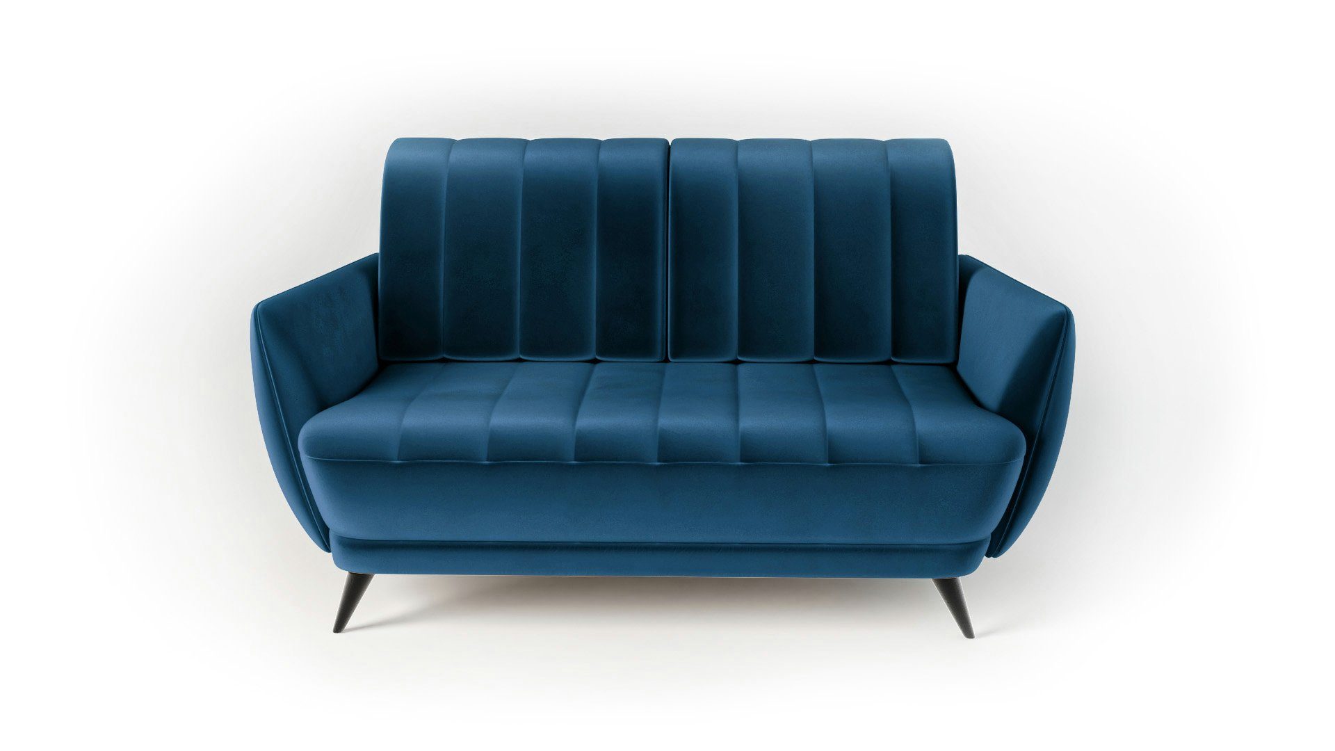 Siblo 2-Sitzer Zweisitziges Elegantes Sofa Rolo 2 - Zweisitzer-Sofa Blau