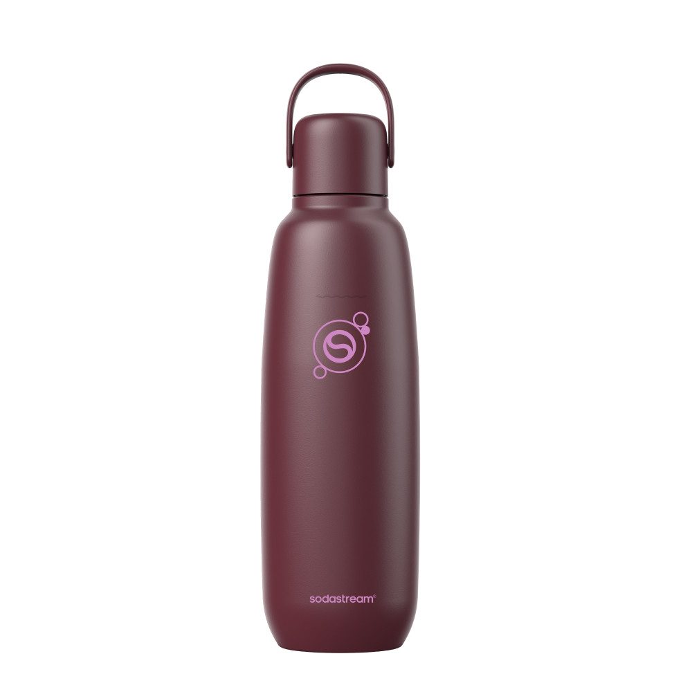 SodaStream Thermoflasche Metallflasche Fizz&go COOL DWS, 0,9 l, Trinkflasche, kompatibel mit SodaStream DUO, E-DUO, TERRA, ART & ENSO Wassersprudler