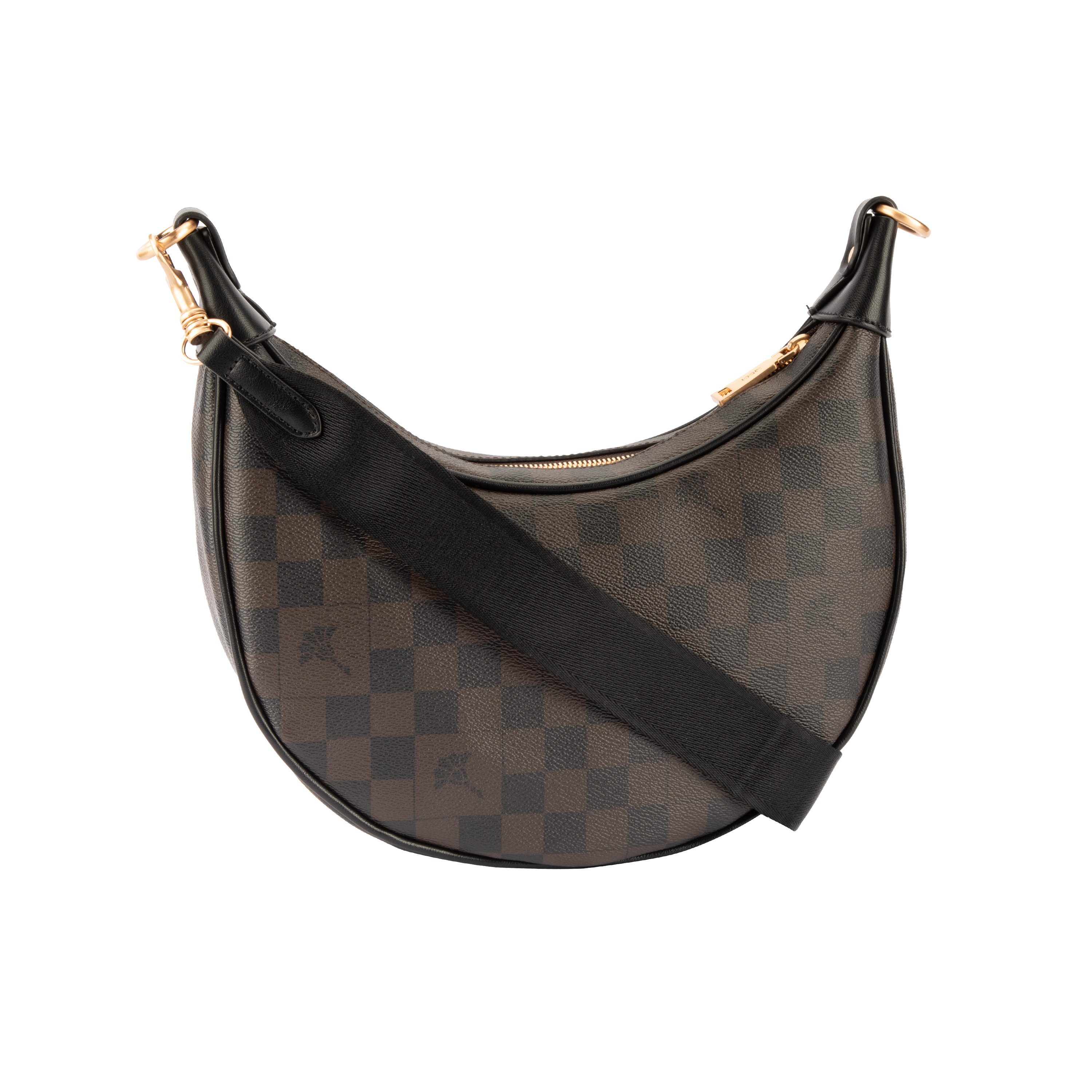 JOOP! Schultertasche cortina piazza shoulderbag mvz, Damen Umhängetasche mit modischem Schachbrettmuster