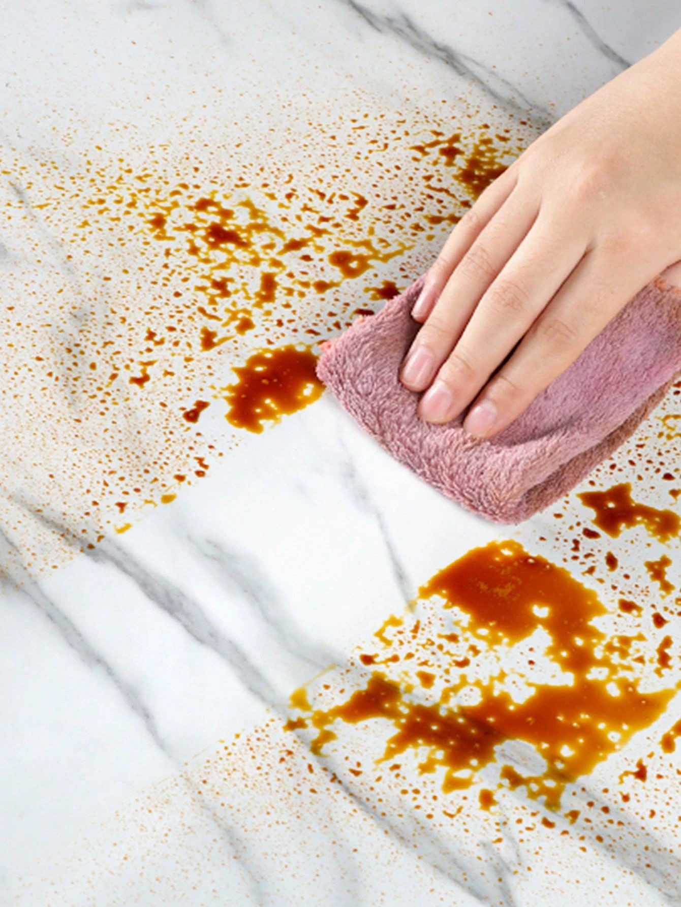 HomeBella Küchentapete Wasserfeste Selbstklebende Tapete zum Aufkleben Abziehbare Wandtapete, Marmur, – ideal für Küche, Bad & Möbel – Bild 4 von 4