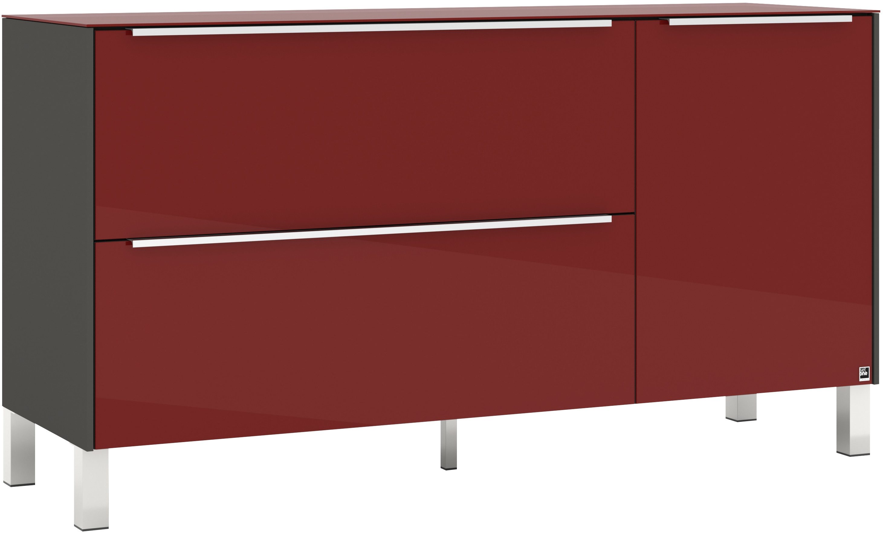 set one by Musterring Lowboard Reno (1 St), Mit Vierkantfuß in diversen Farben, 75 cm Höhe & Farbauswahl