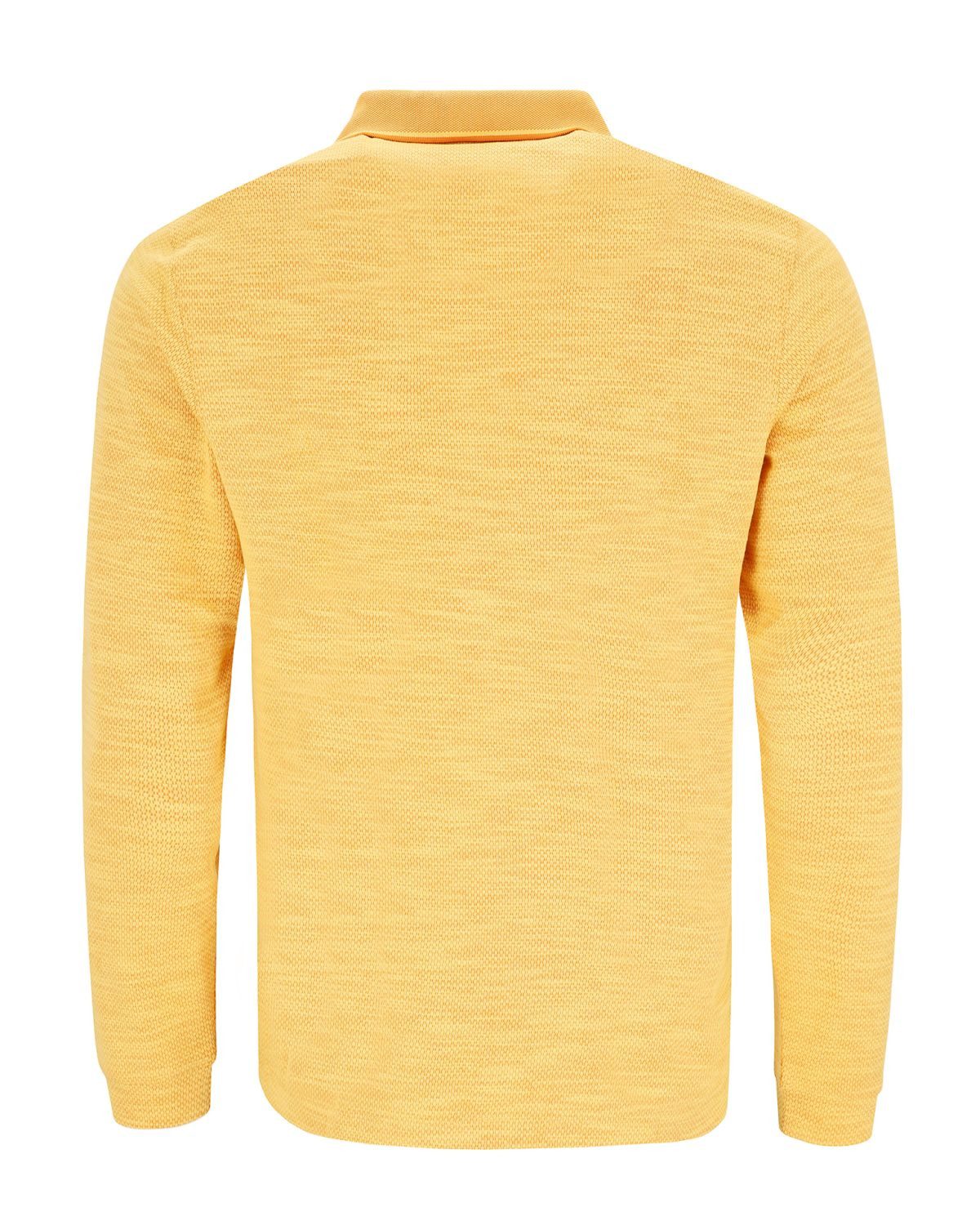 Hajo Langarm-Poloshirt Softknit-Polo mit verdeckter Knopfleiste