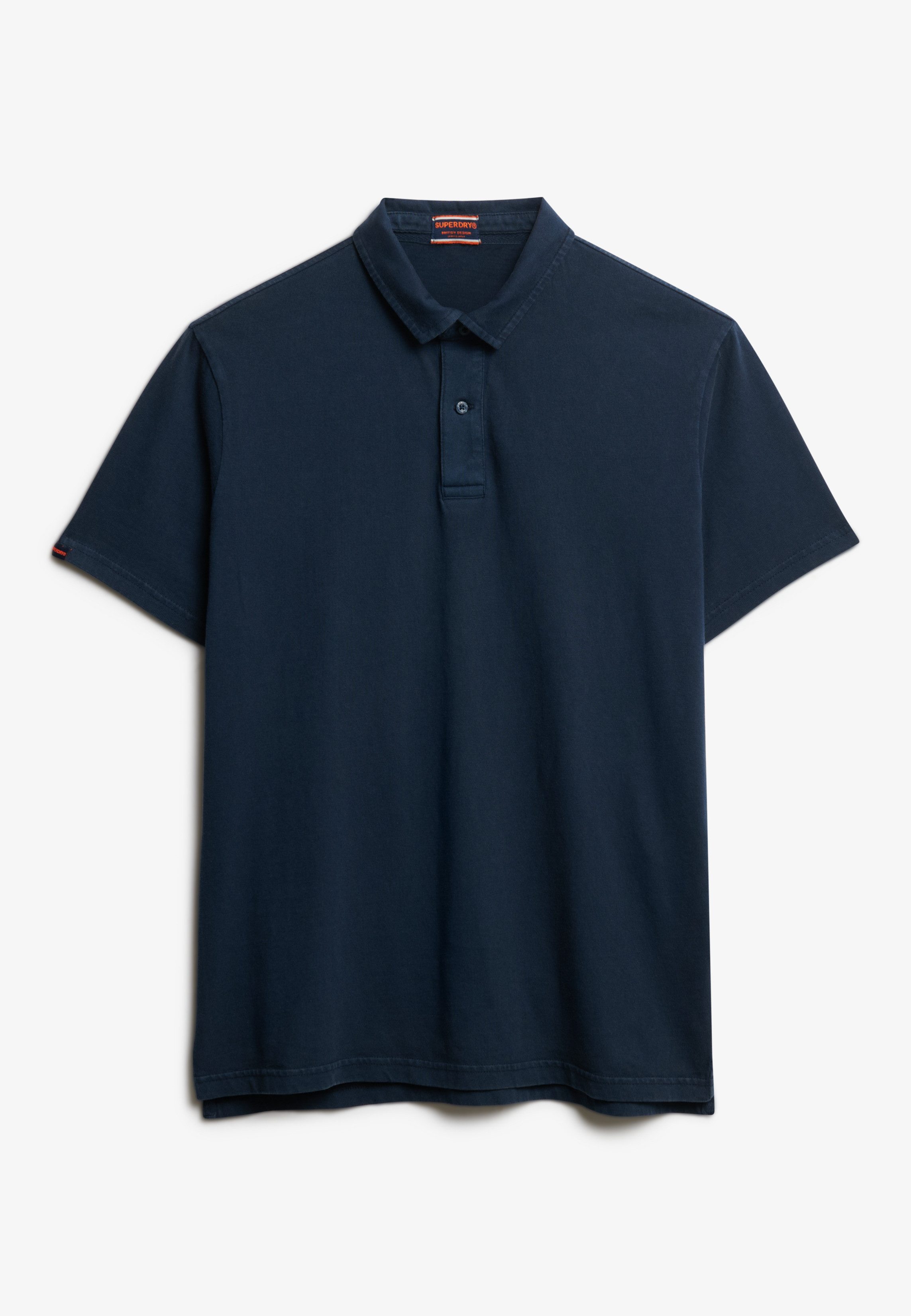 Superdry Poloshirt ESSENTIAL JERSEY POLO mit unifarbenem Design, aus Baumwolle und Single Jersey, Relaxed Fit