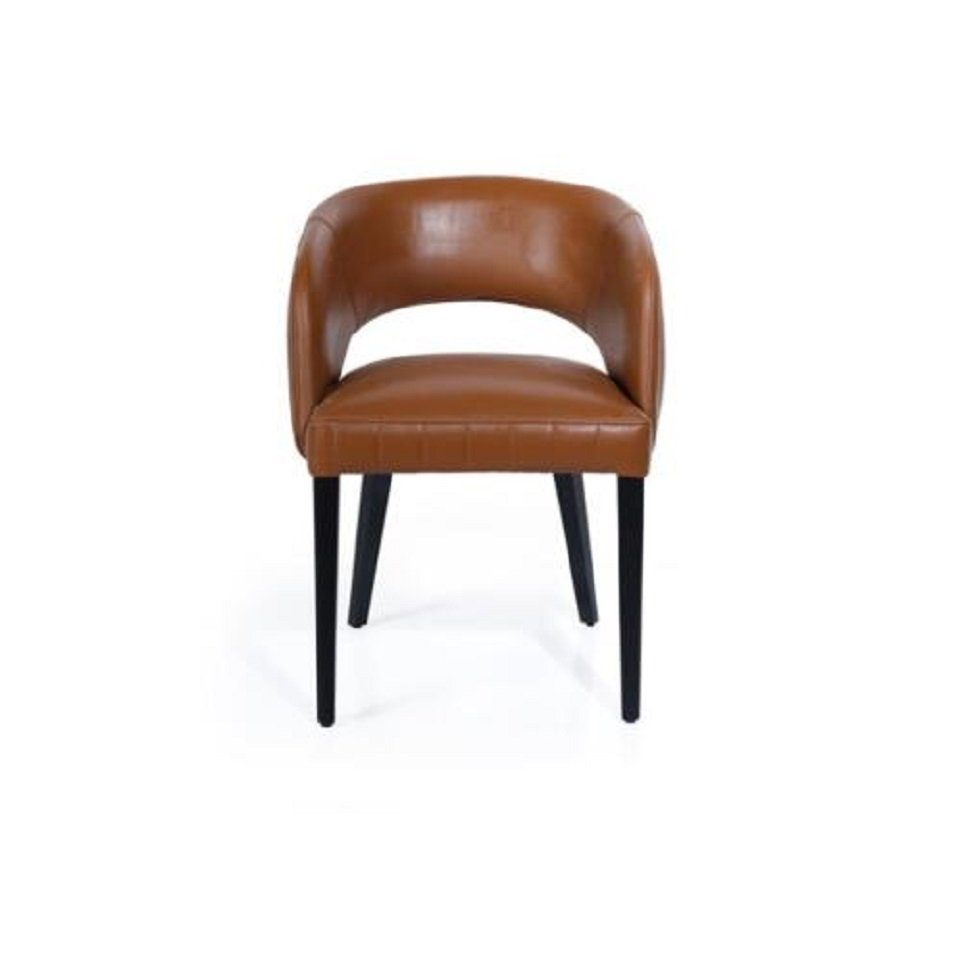 Esszimmerstuhl Stuhl JVmoebel Sessel Design Stühle Sitz Holz Stuhl Modern Neu Braun