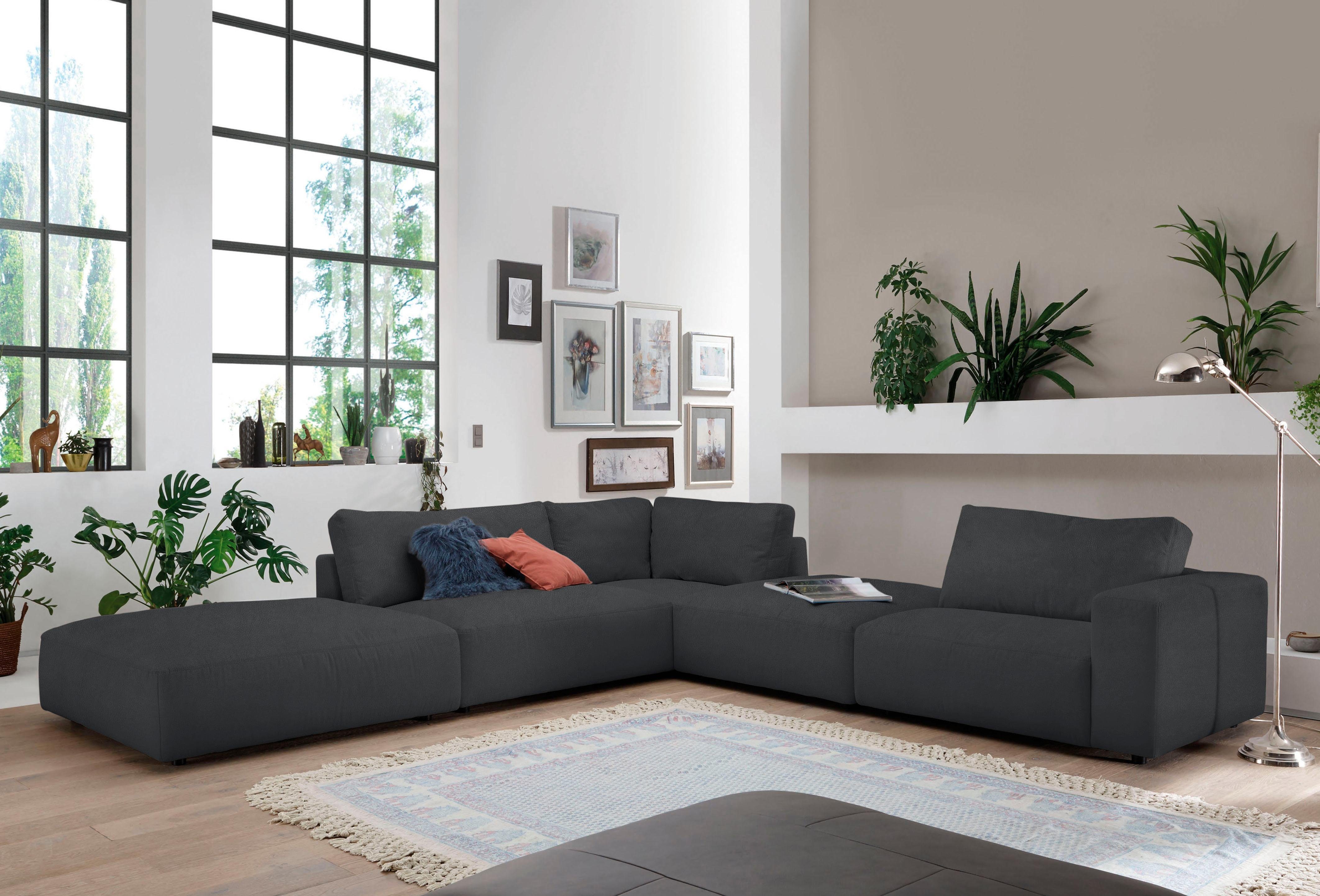 Musterring Ecksofa LUCIA L-Form, in vielen Qualitäten und 4 verschieden Nähten