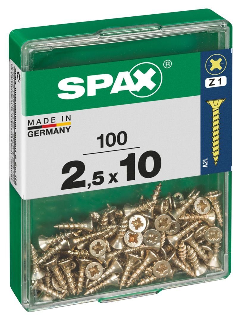 Spax x Holzbauschraube 10 Universalschrauben 100 PZ SPAX - mm 2.5 1