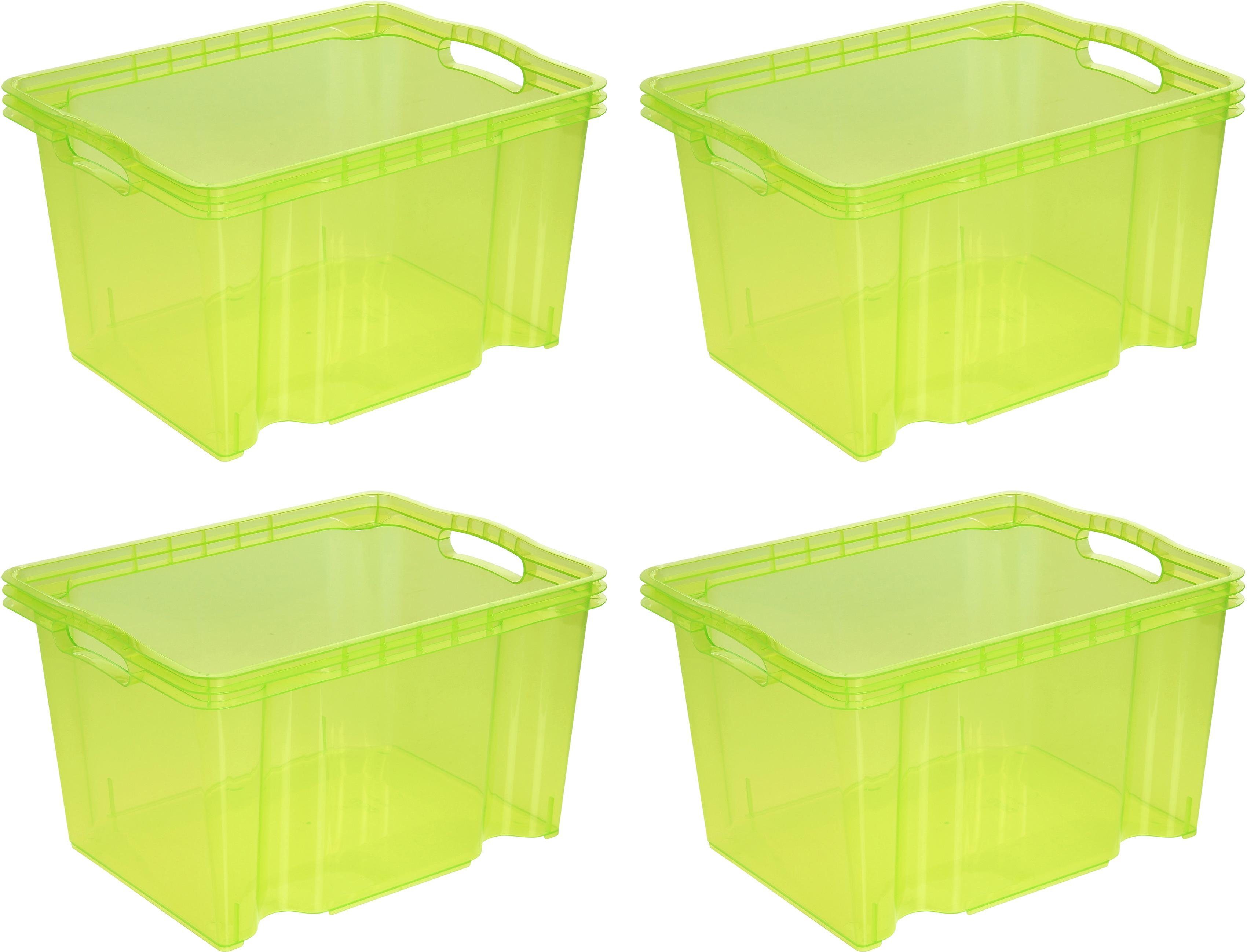 keeeper Organizer franz (Set, 4 St), Aufbewahrungsbox, 13,5 L, hochwertiger  Kunststoff