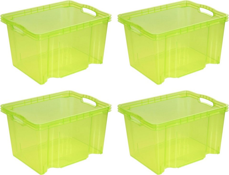 keeeper Organizer franz (Set, 4 St), Aufbewahrungsbox, 13,5 L, hochwertiger  Kunststoff