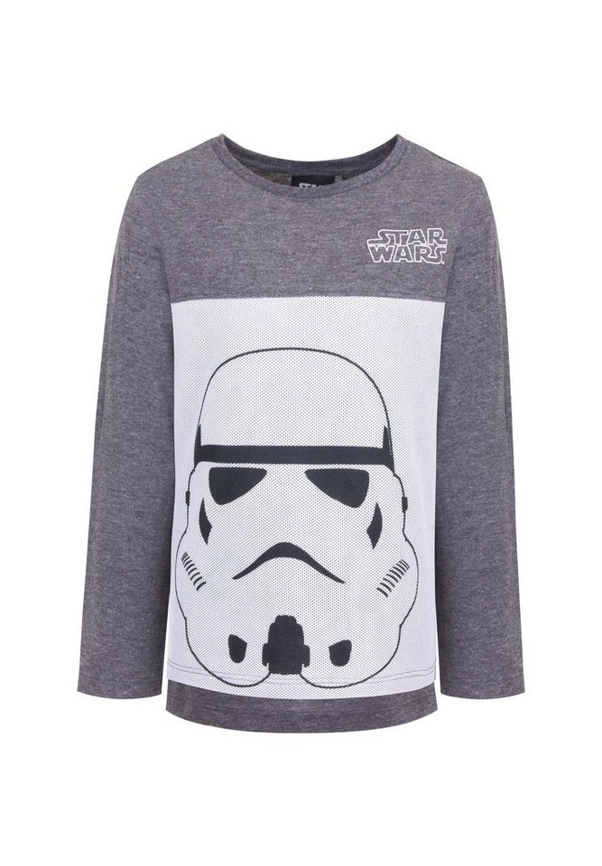 Star Wars Langarmshirt Darth Vader Stormtrooper Kinder Jungen Longsleeve