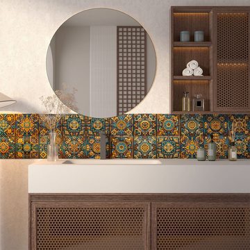 GOOLOO 3D-Wandtattoo selbstklebende Wandpaneele,Wasserfest und Pflegeleicht,24st 15*15cm (Selbstklebende PVC-Wandfliesen, 24 St)