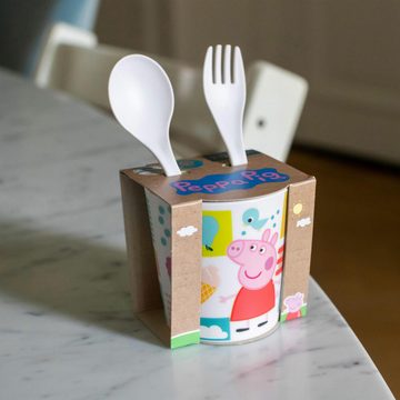 KOZIOL Kindergeschirr-Set Easy Eater Peppa Pig 3-tlg. (3-tlg), 1 Personen, Kunststoff