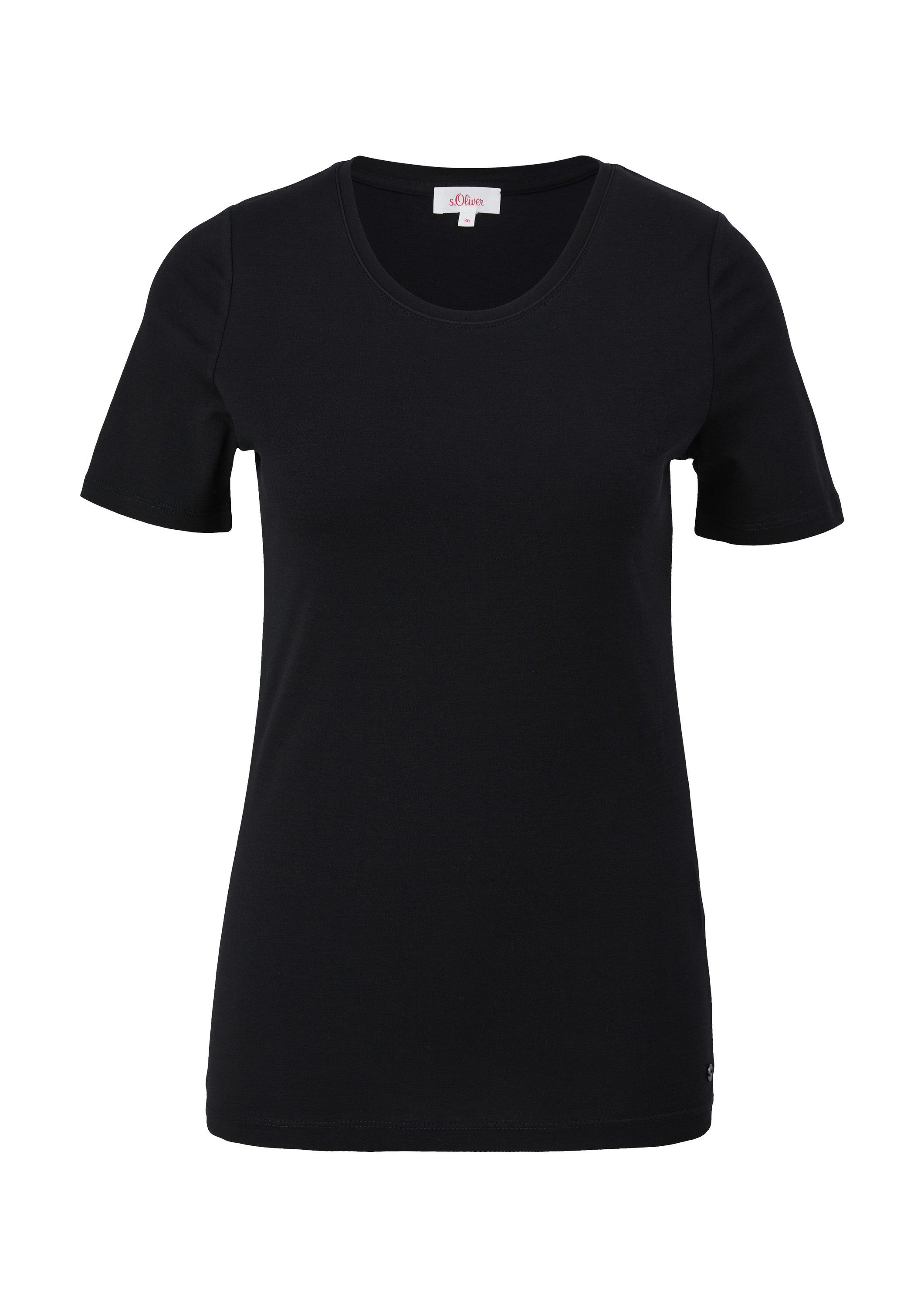 s.Oliver Kurzarmshirt T-Shirt Jerseyshirt mit Rundhalsausschnitt günstig online kaufen