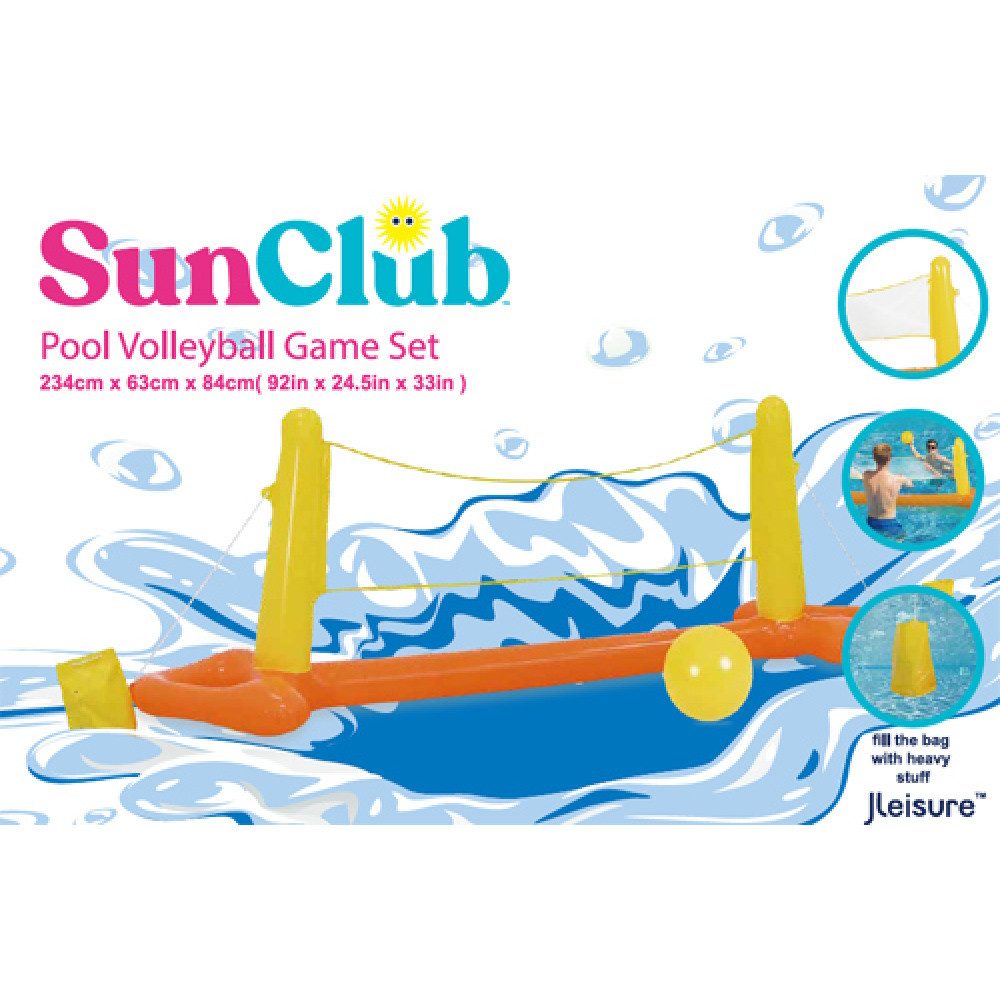 Stolz GmbH Spiel Pool Volleyball Set Maße 234 x 63 x 84 cm, Pool Spiel