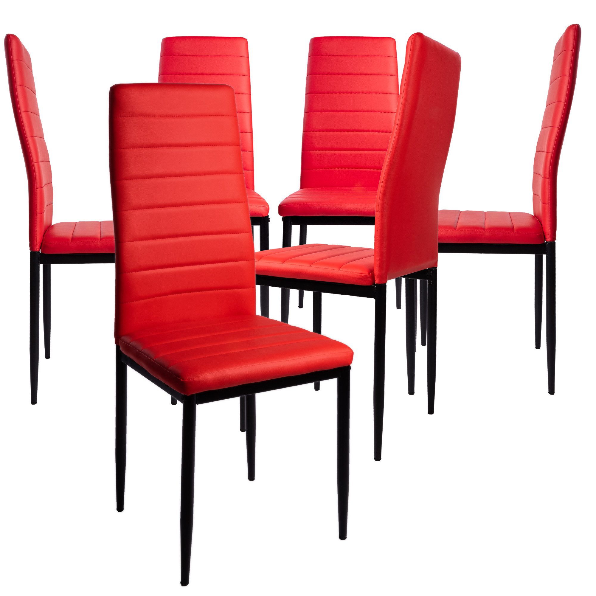 TRISENS Esszimmerstuhl Gabi (Stück, 6 St), Küchenstuhl mit abgestepptem Bez günstig online kaufen