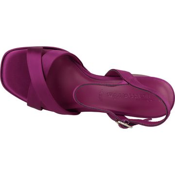Tamaris 1-28050-42 Vegan Damen Schuhe elegante High-Heel-Sandalette gepolstert, verstellbar
