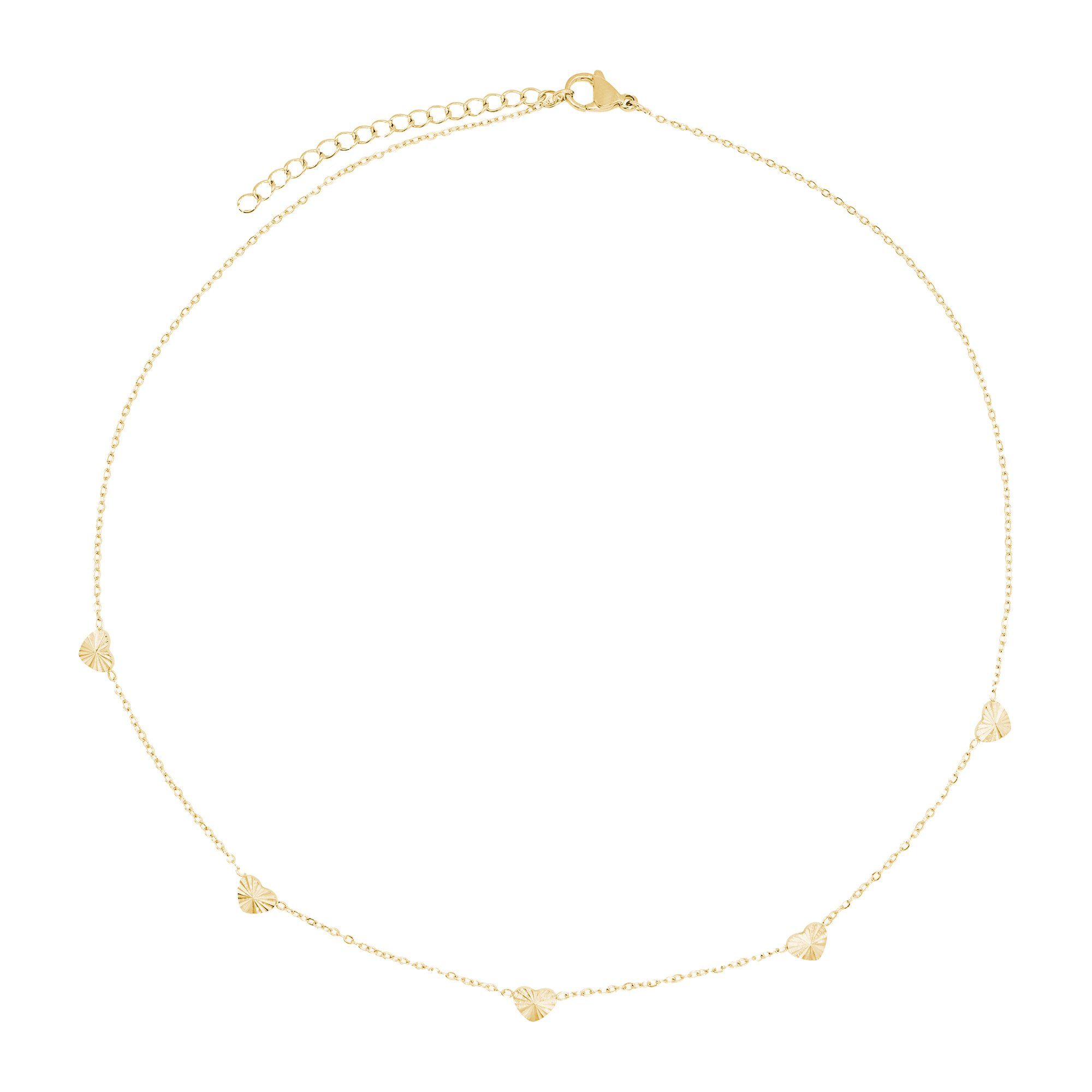 Heideman Collier Sophia goldfarben (keine Angabe, inkl. Geschenkverpackung), Kette für Frauen mit Herz