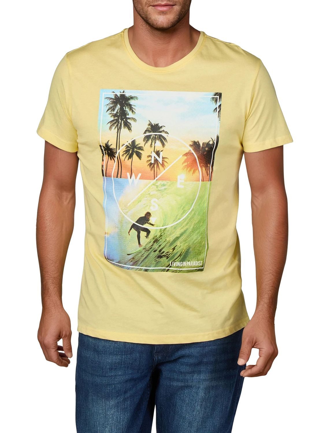 riverso T-Shirt Herren Fotoprintshirt RIVLukas Regular Fit (4-tlg) Kurzarm günstig online kaufen