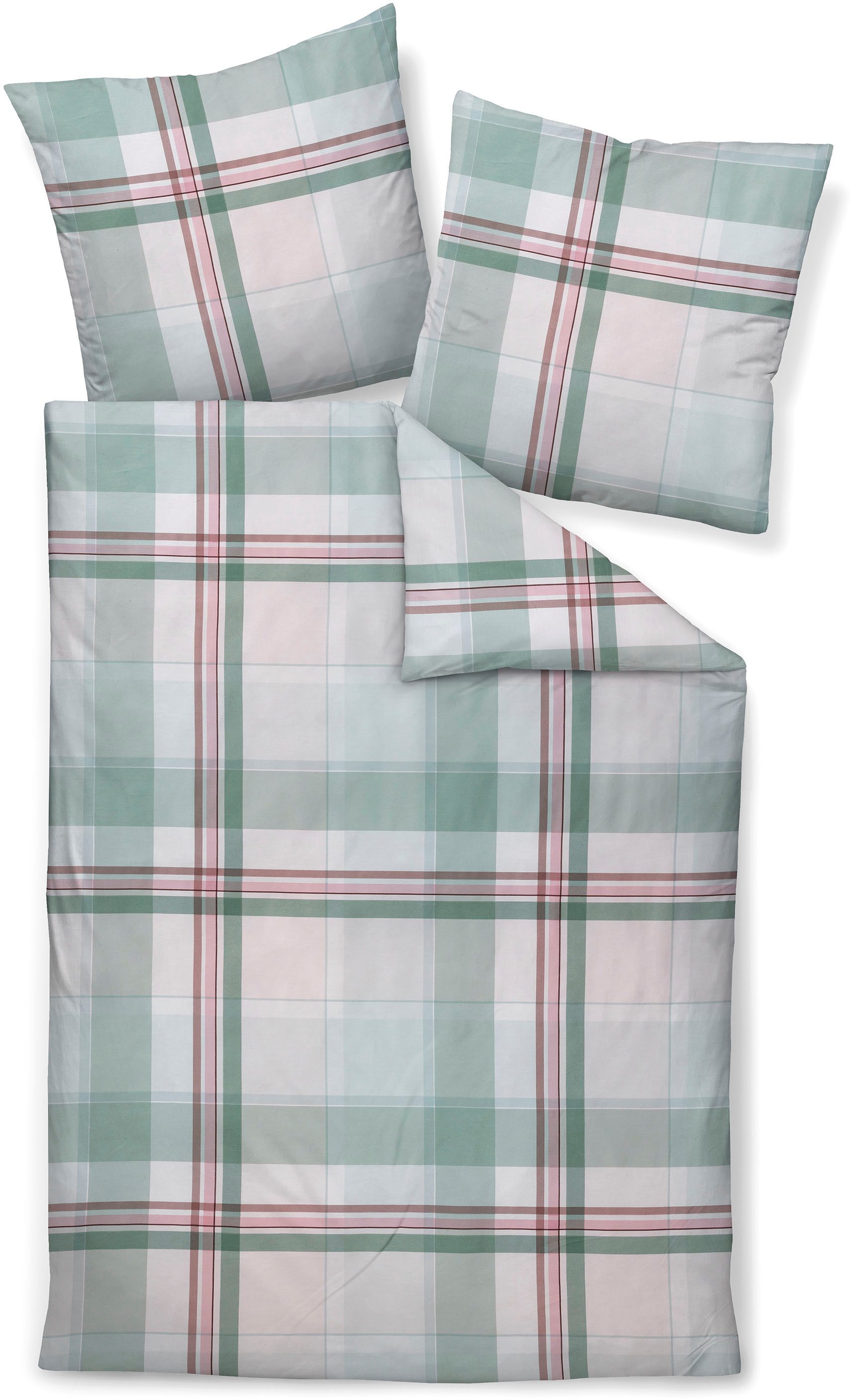 Janine Bettwäsche moments98119 02, Mako-Satin, mit Reißverschluss