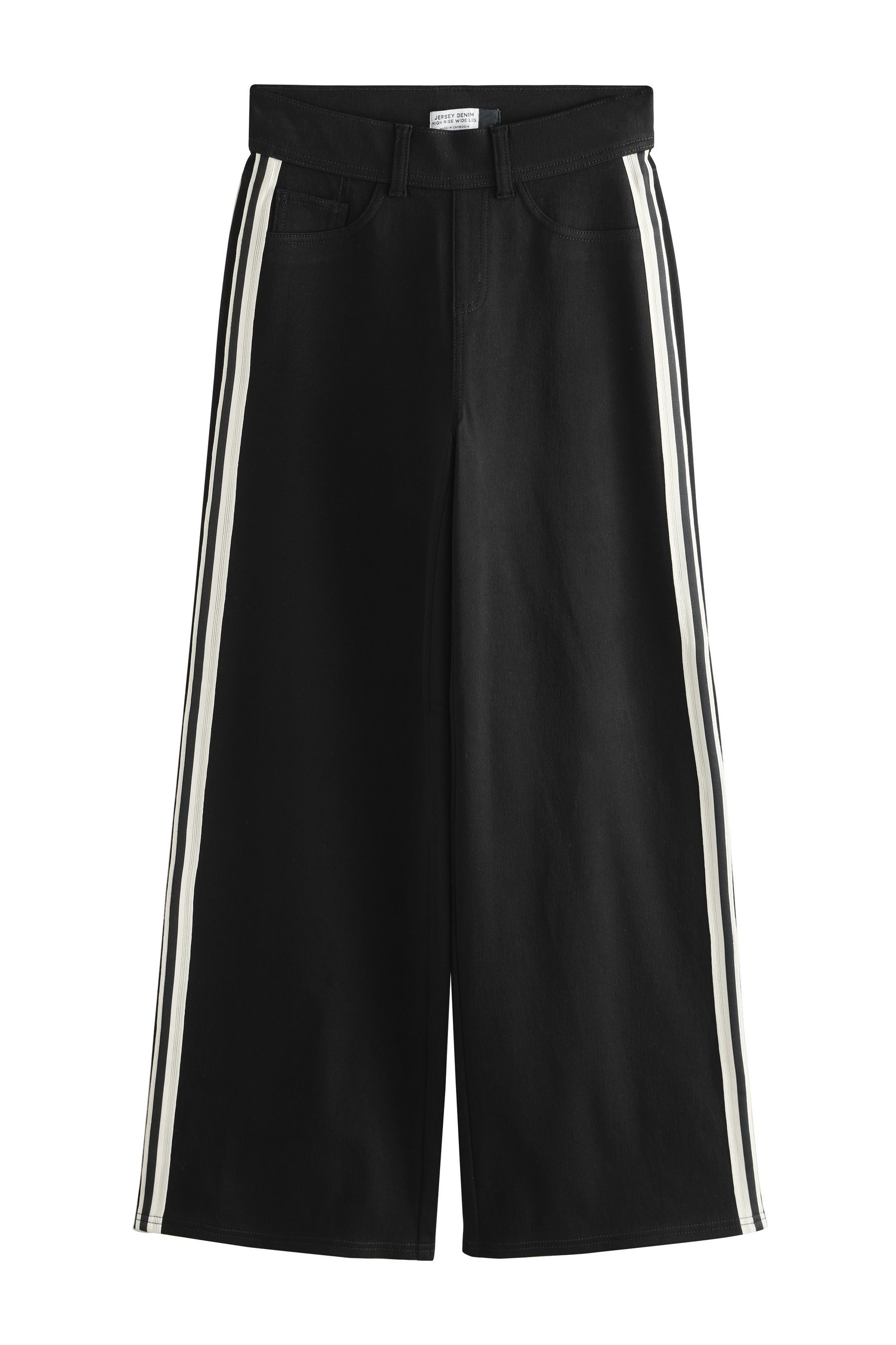 Next Jeansleggings Denim-Hose aus Jersey mit weitem Bein (1-tlg)